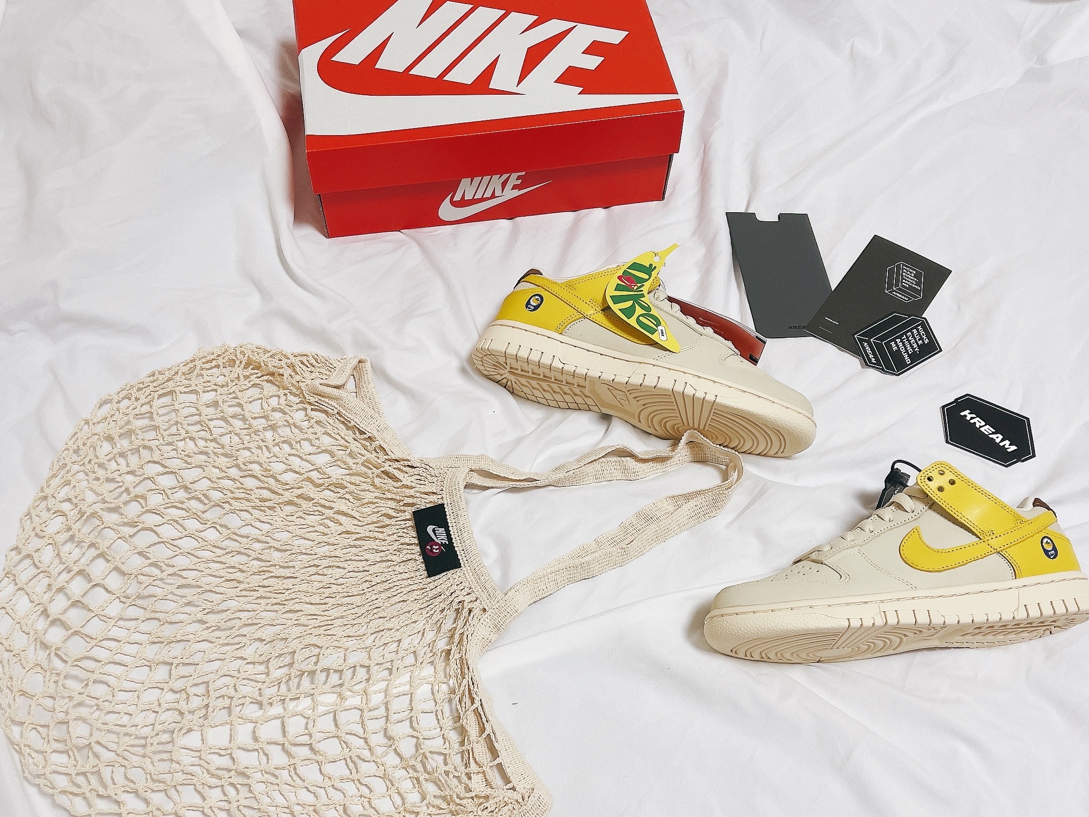 (W) Nike Dunk Low LX Banana 착용 스타일