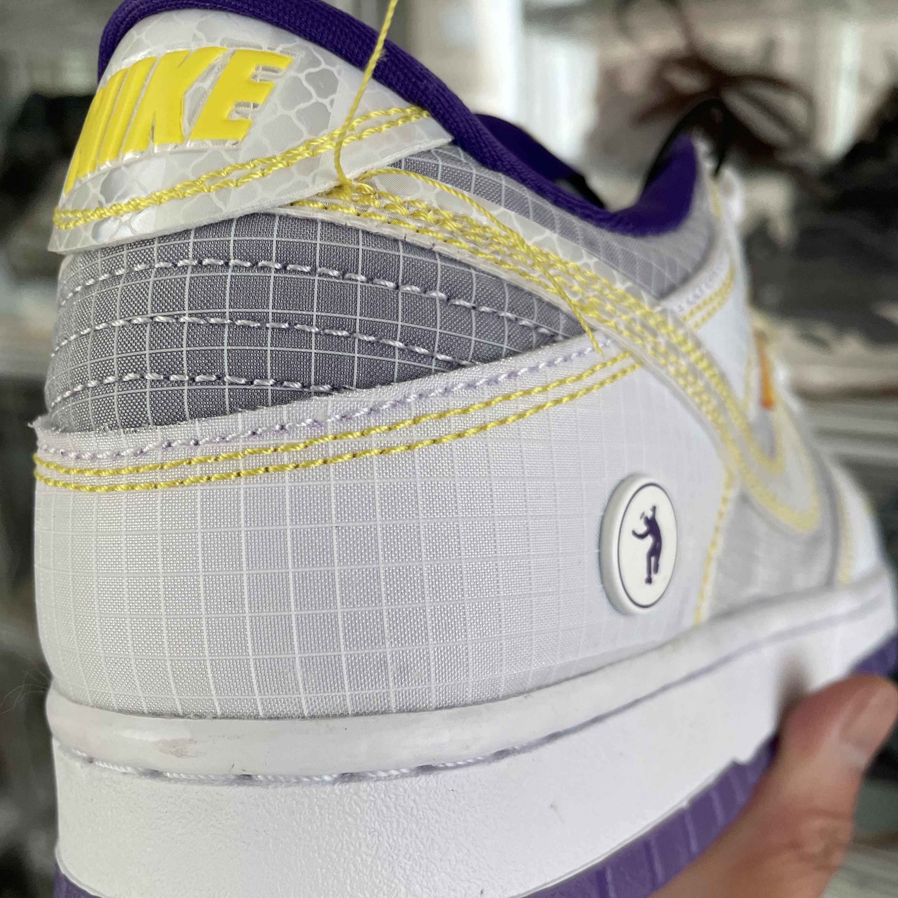 Nike x Union Dunk Low Passport Pack Court Purple White, Nike x Union Dunk Low Passport Pack Pistachio 착용 스타일 - 2