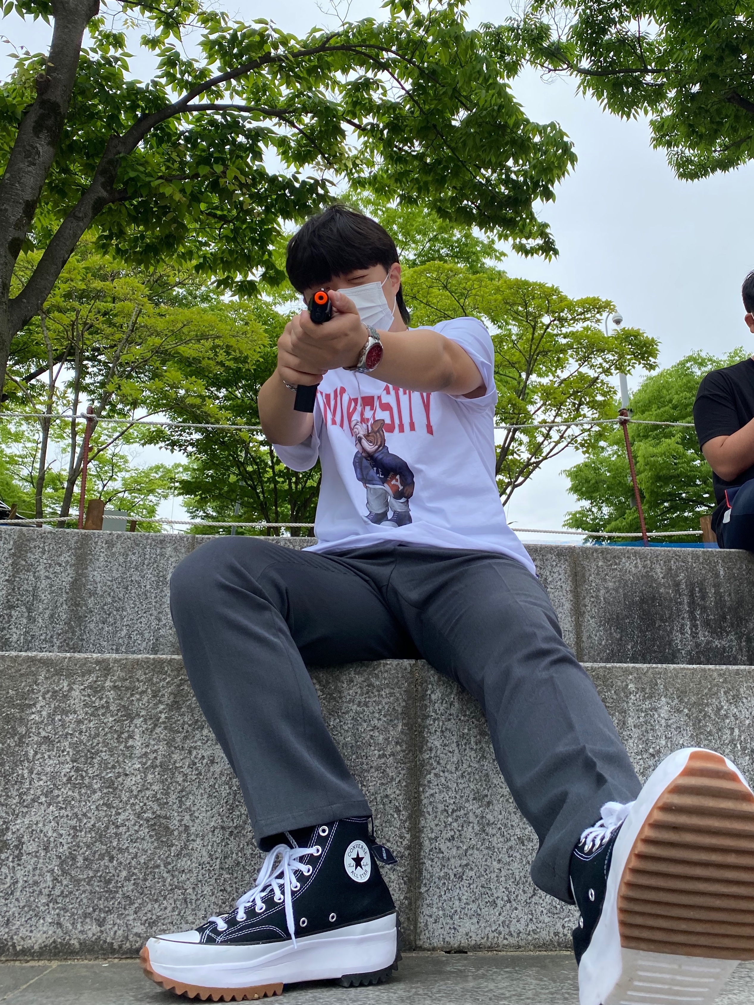 Nike x Peaceminusone Air Force 1 Low Para-Noise 2.0, Supreme x New York Yankees Regular Jean Washed Blue - 21FW 착용 스타일 - 2