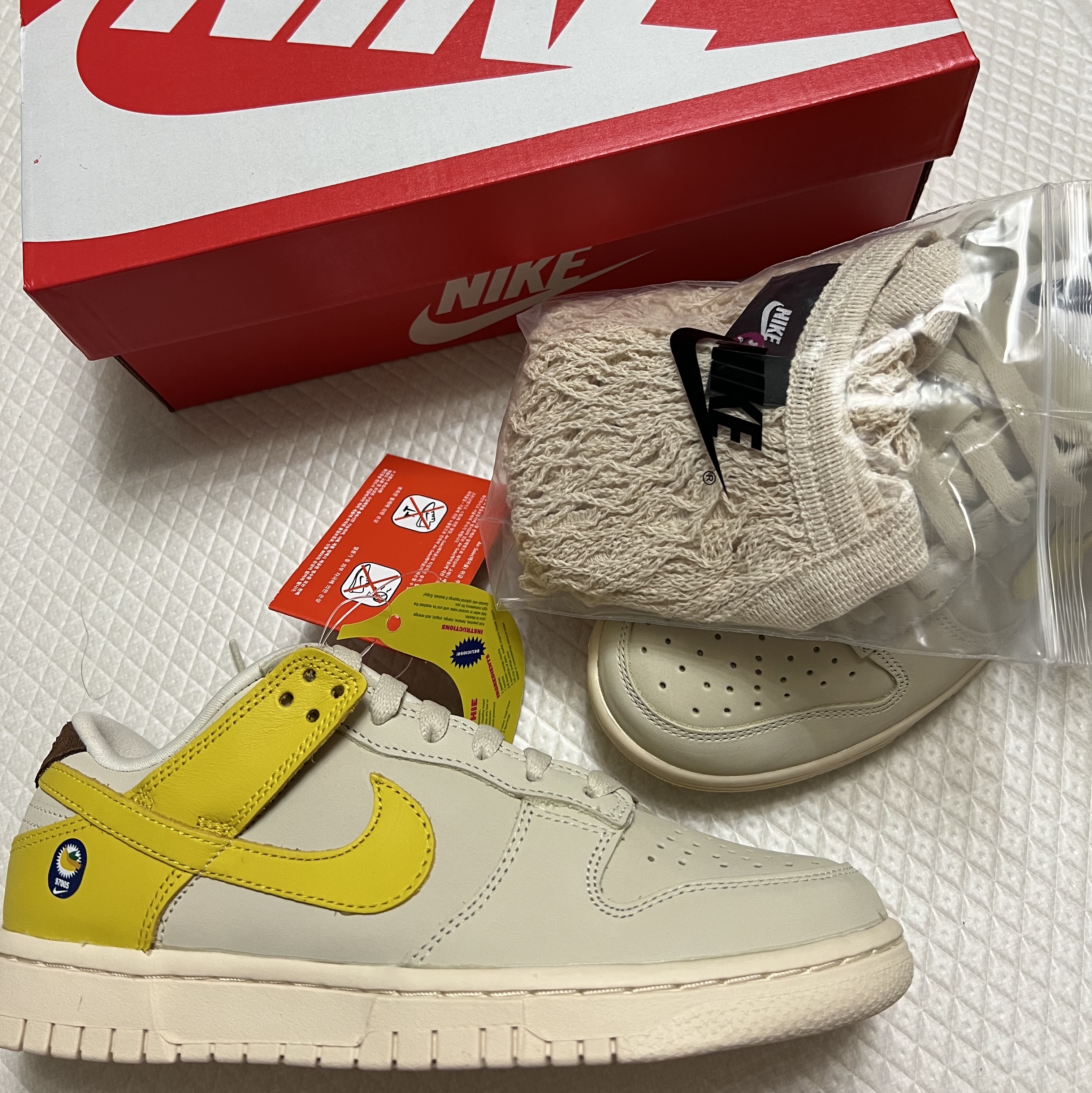 (W) Nike Dunk Low LX Banana 착용 스타일 - 1