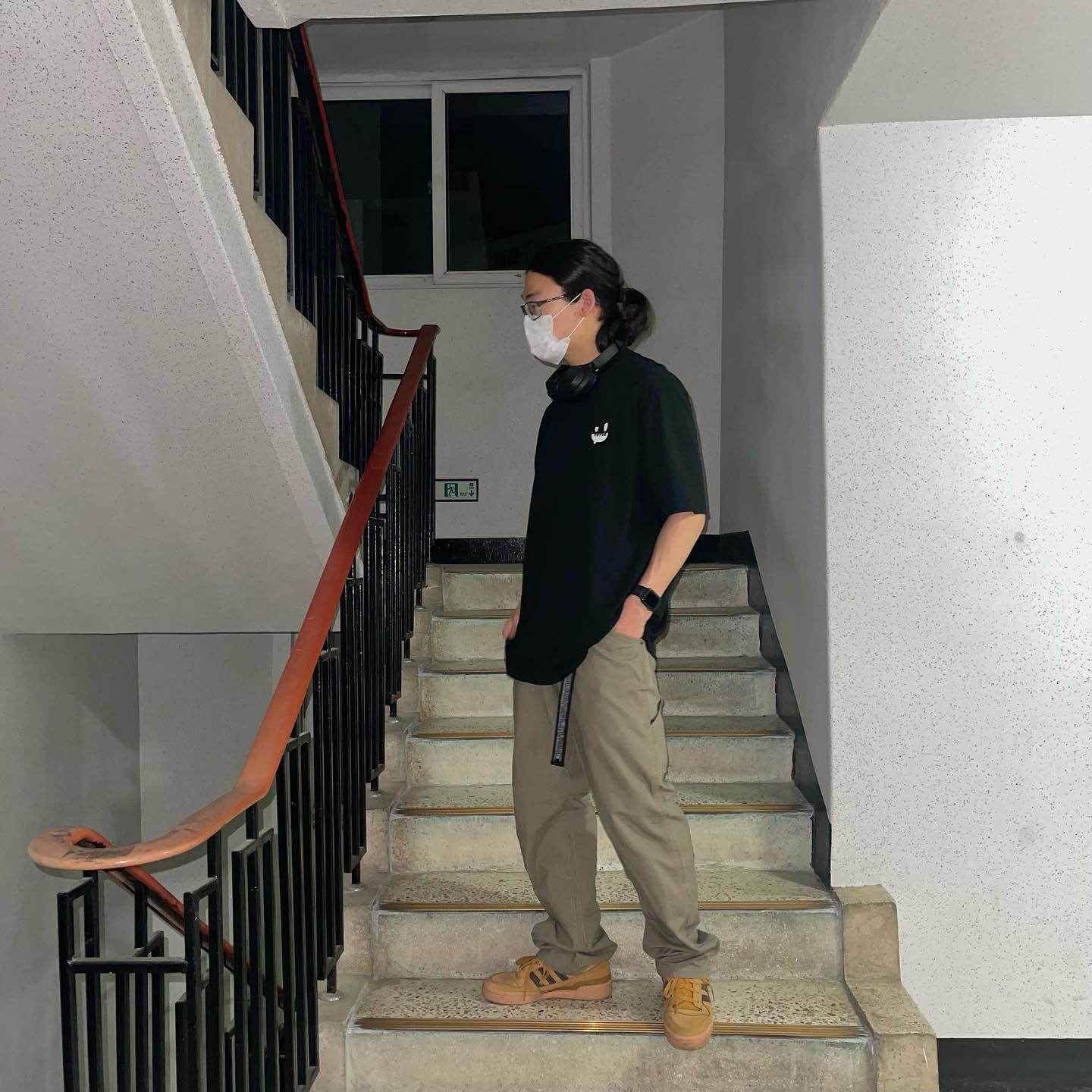 Adidas Forum Low Mesa Night Brown 착용 스타일 - 5