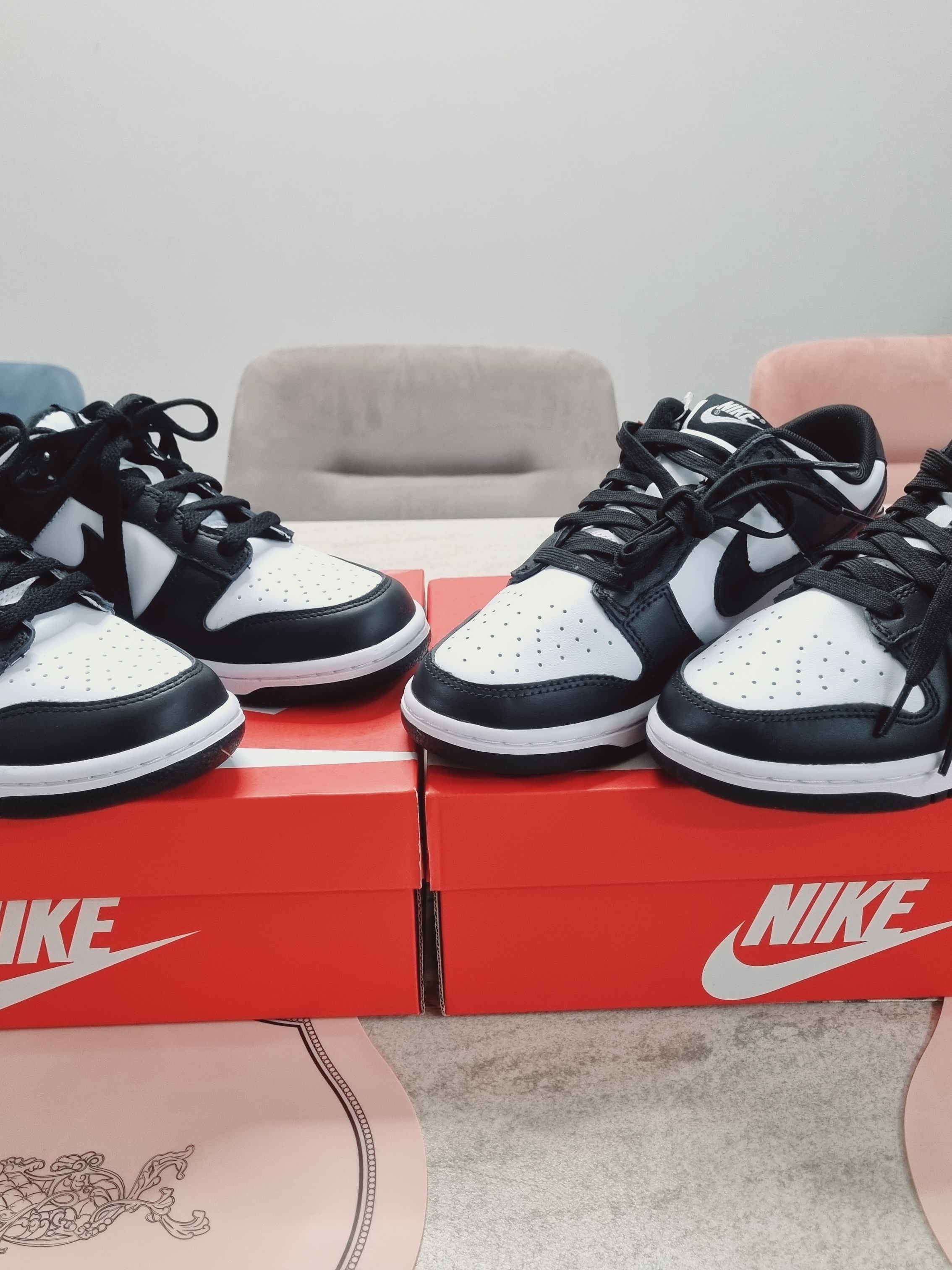 Nike Dunk Low Retro Black, (GS) Nike Dunk Low Black 착용 스타일 - 4