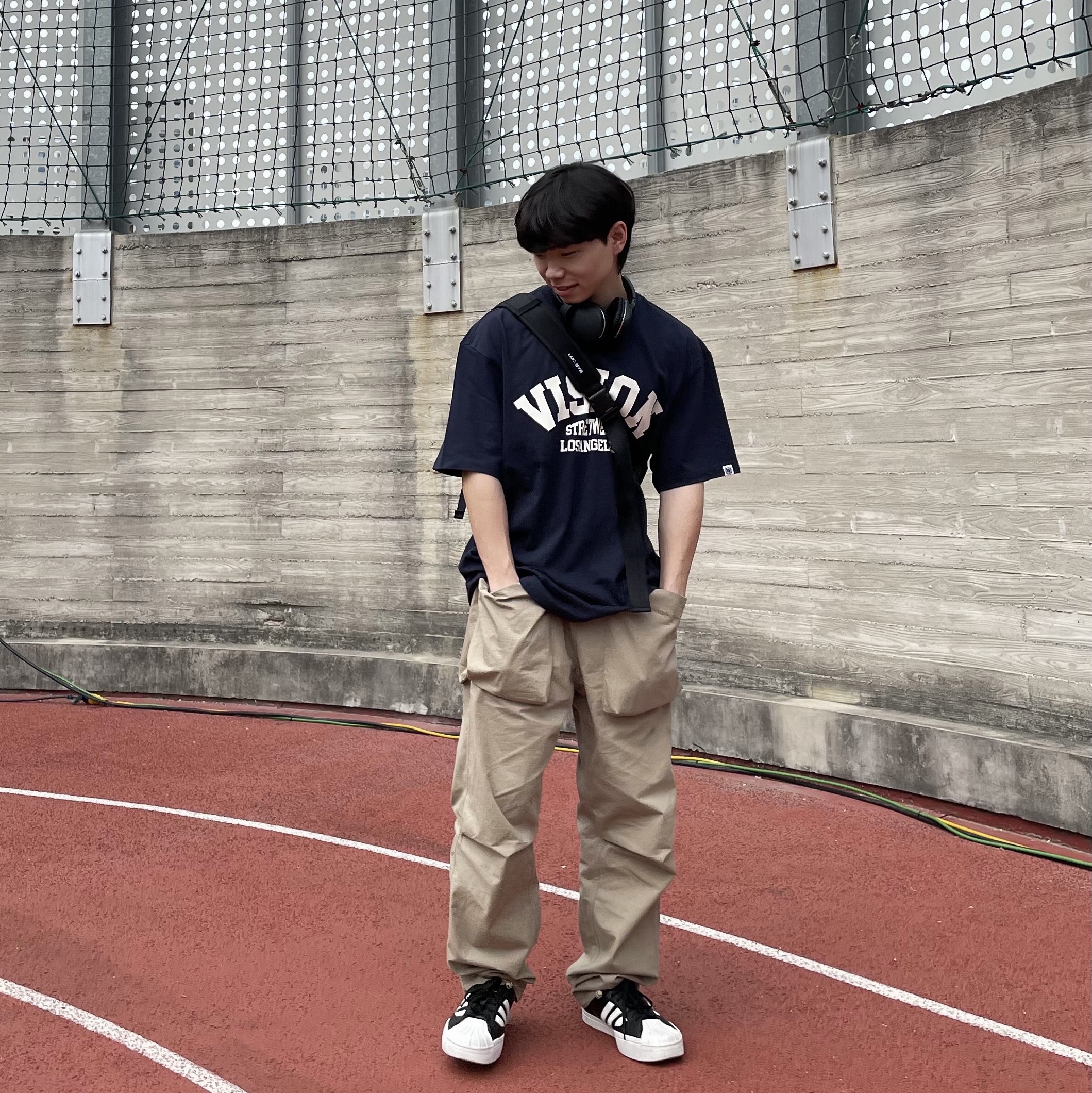 Y-3 Yohji Star Black White 착용 스타일 - 5