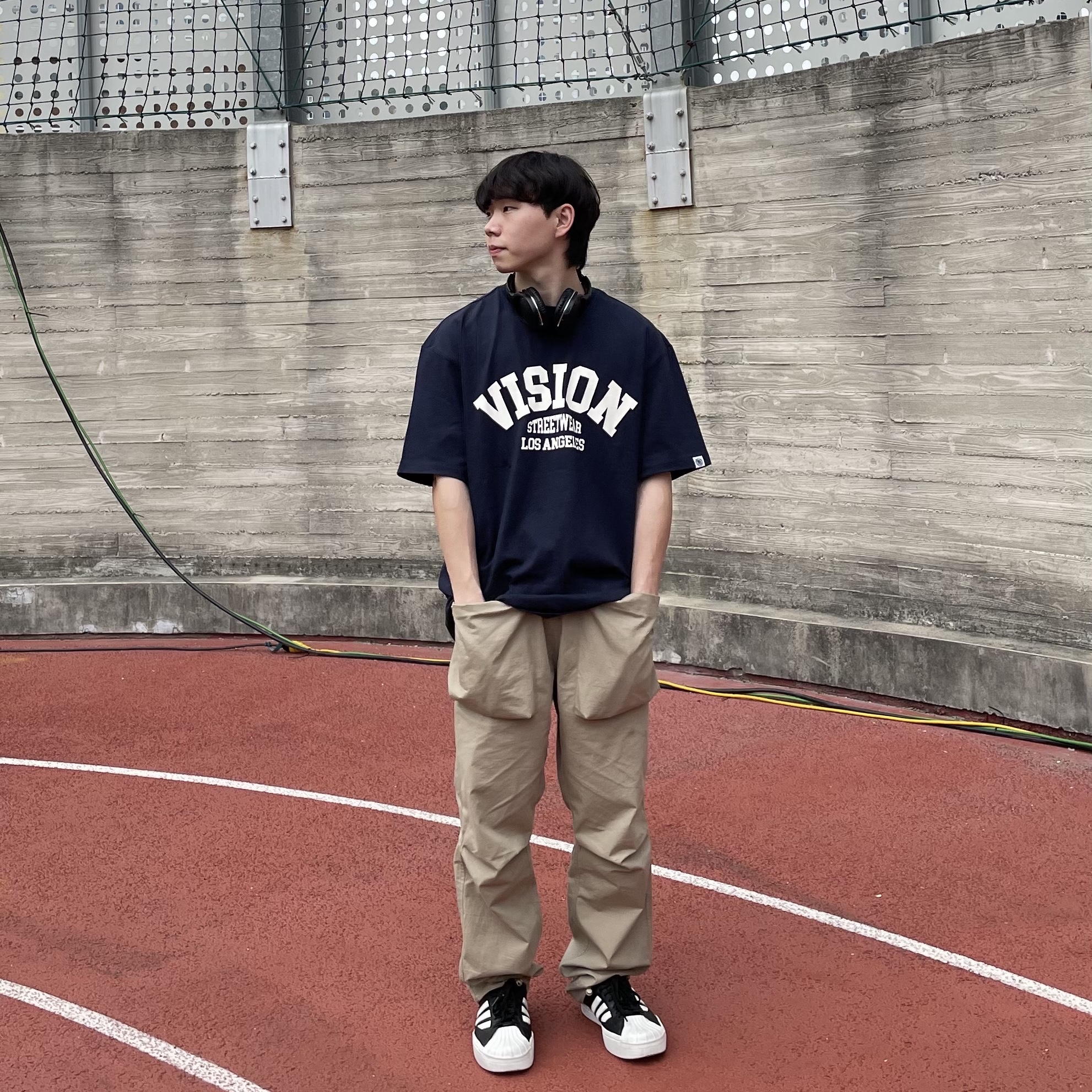 Y-3 Yohji Star Black White 착용 스타일 - 4
