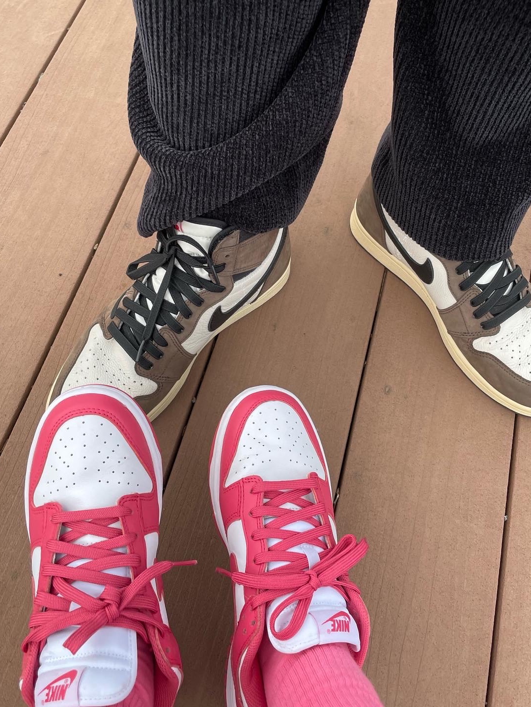 Jordan 1 x Travis Scott Retro High OG SP Mocha 착용 스타일