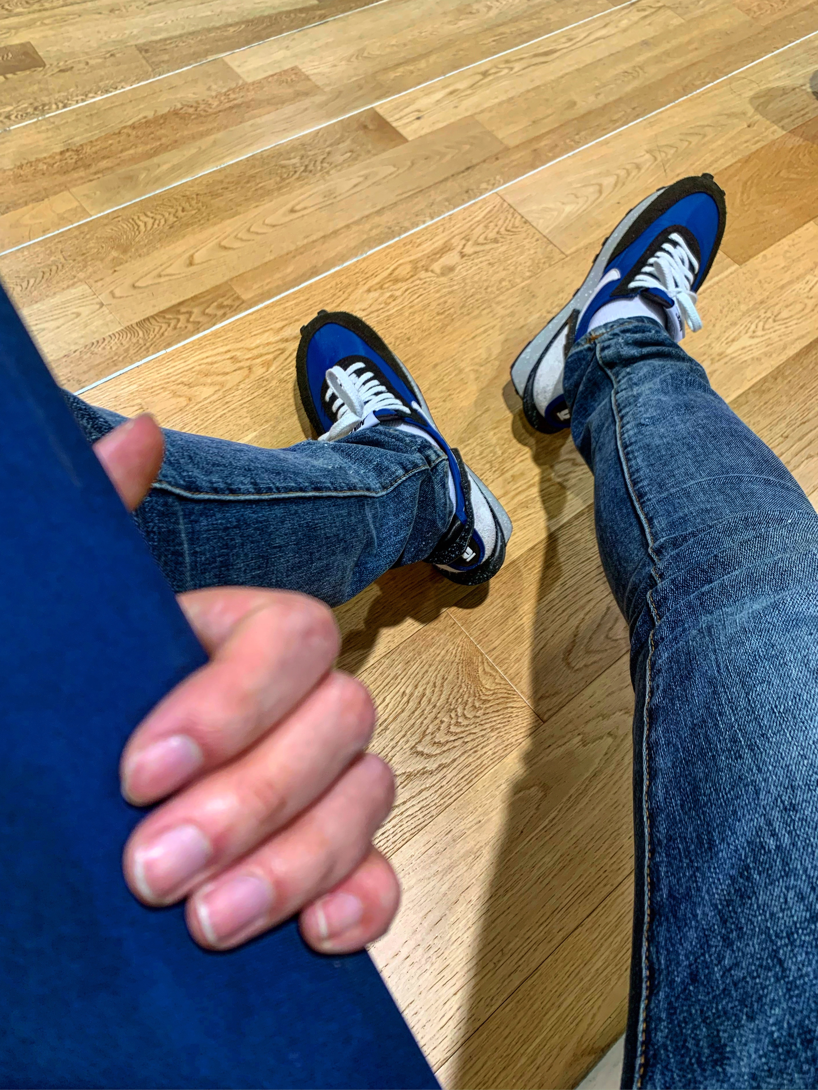 Nike x Undercover Daybreak Blue Jay 착용 스타일