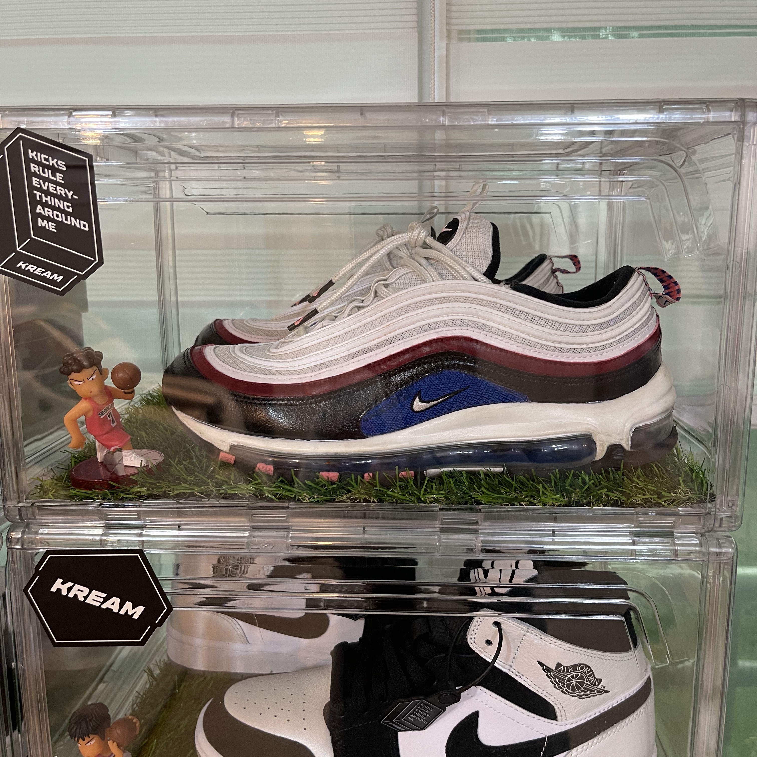 Nike Air Max 97 White Game Royal 착용 스타일 - 2