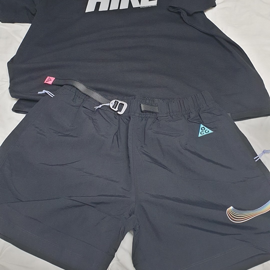 Nike ACG Be True Trail Shorts Black - US/EU, Nike ACG Hike T-Shirt Black - Asia 착용 스타일