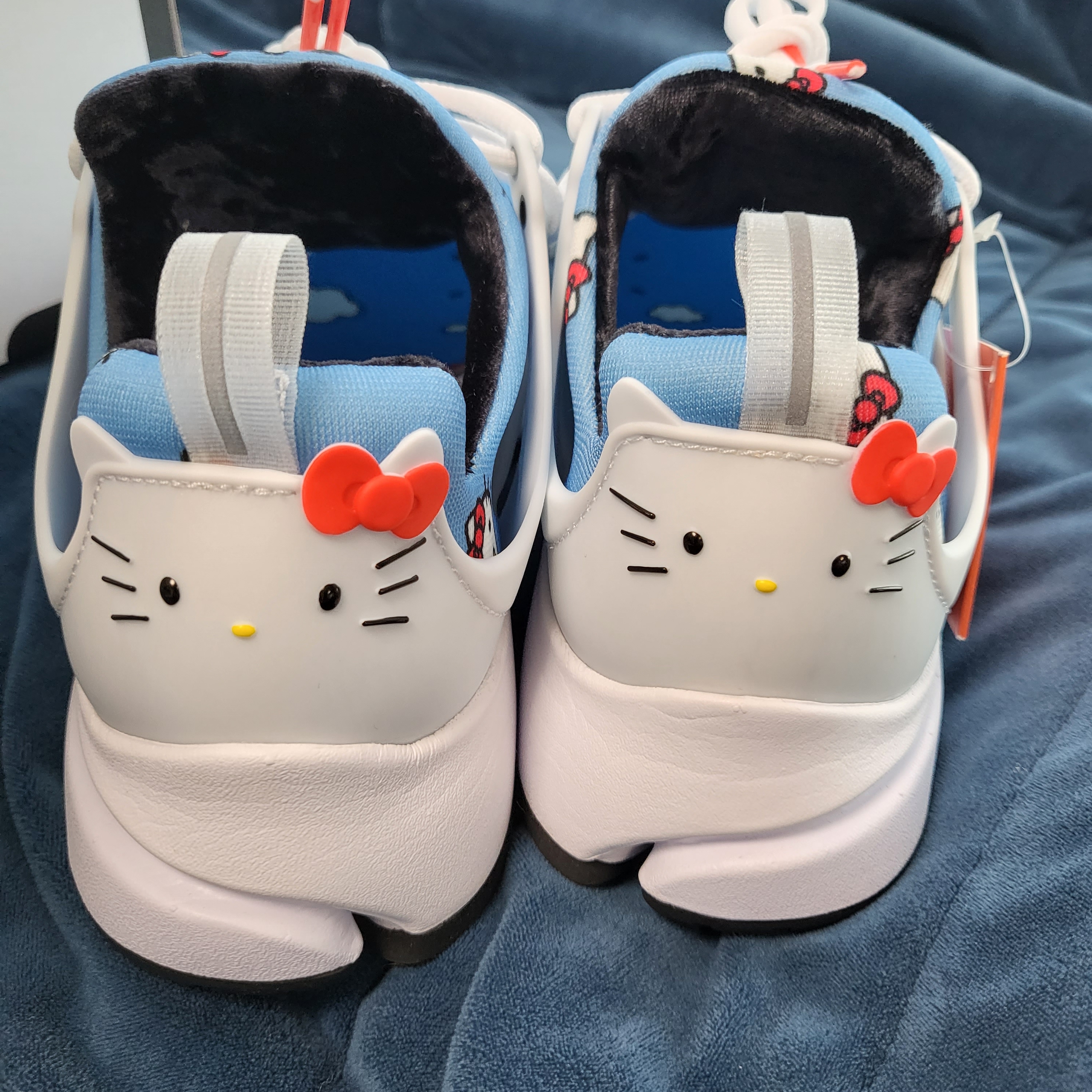 Nike x Hello Kitty NRG Air T-Shirt White - Asia, Nike x Hello Kitty Air Presto University Blue 착용 스타일 - 4