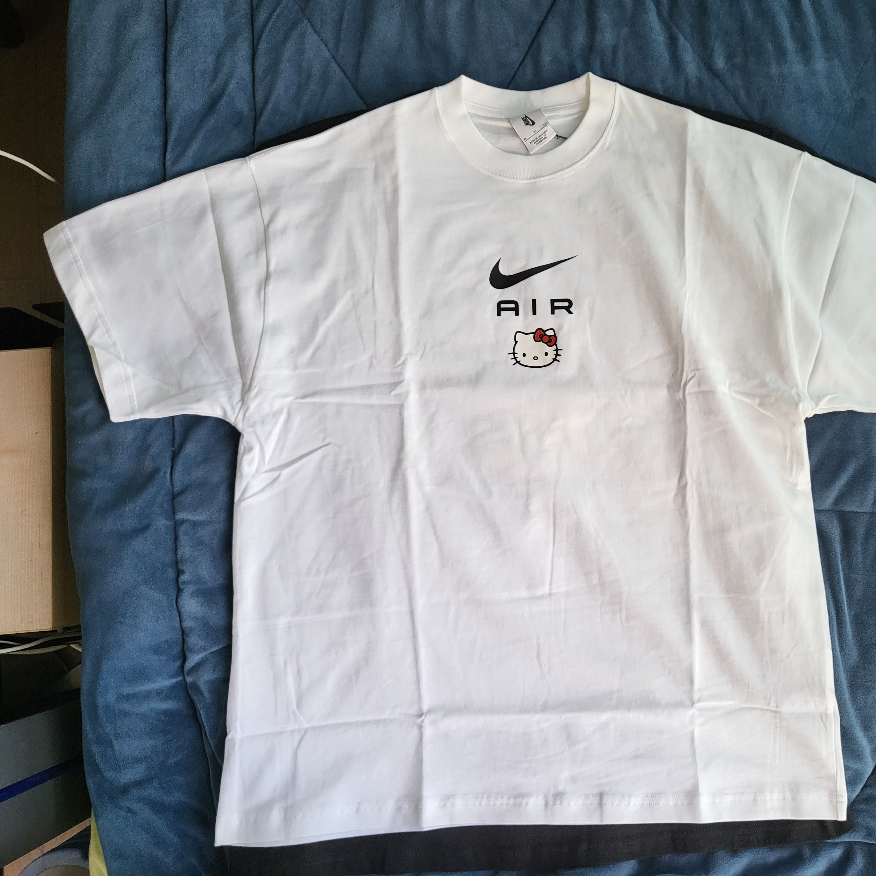 Nike x Hello Kitty NRG Air T-Shirt White - Asia, Nike x Hello Kitty Air Presto University Blue 착용 스타일 - 5