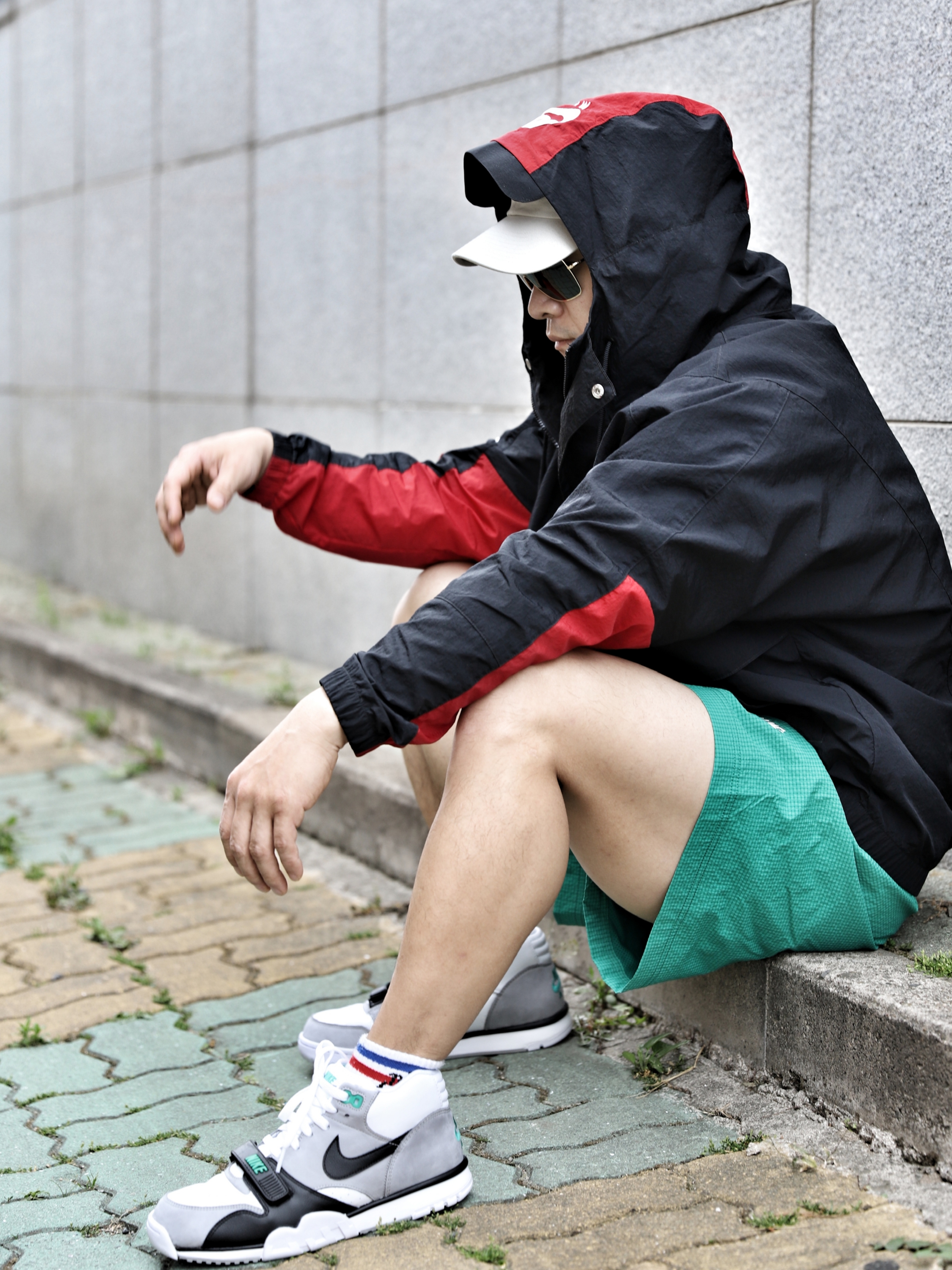 Nike Air Trainer 1 Chlorophyll 착용 스타일 - 1