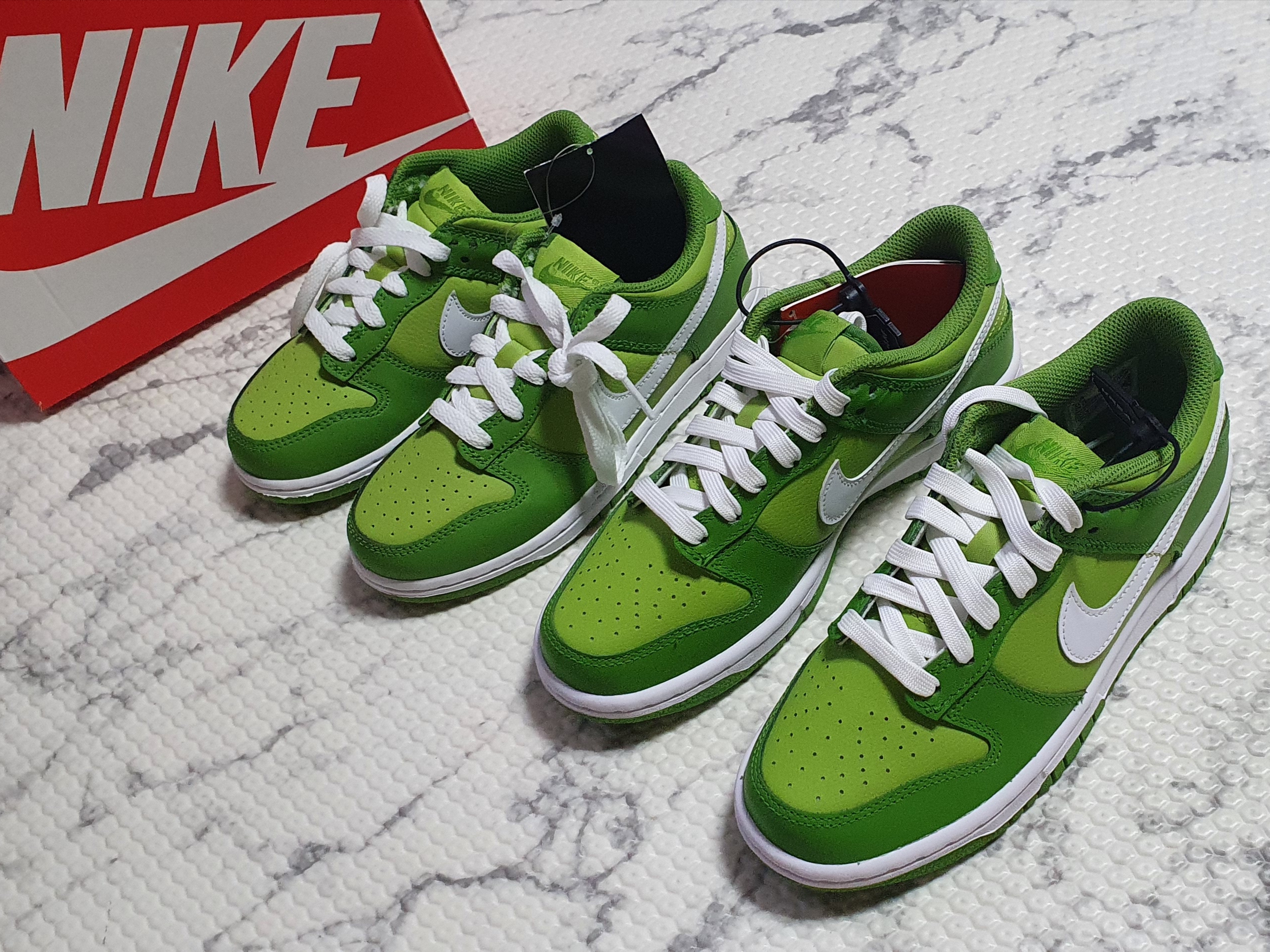 (GS) Nike Dunk Low Vivid Green, (PS) Nike Dunk Low Vivid Green 착용 스타일