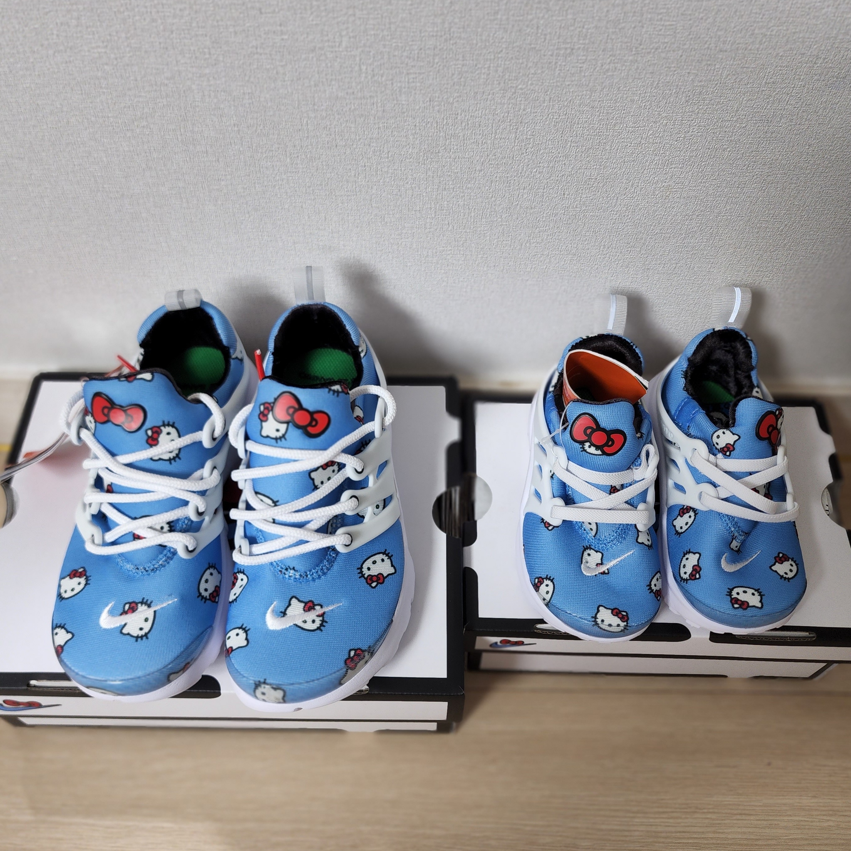 (PS) Nike x Hello Kitty Air Presto University Blue, (TD) Nike x Hello Kitty Air Presto University Blue 착용 스타일 - 2