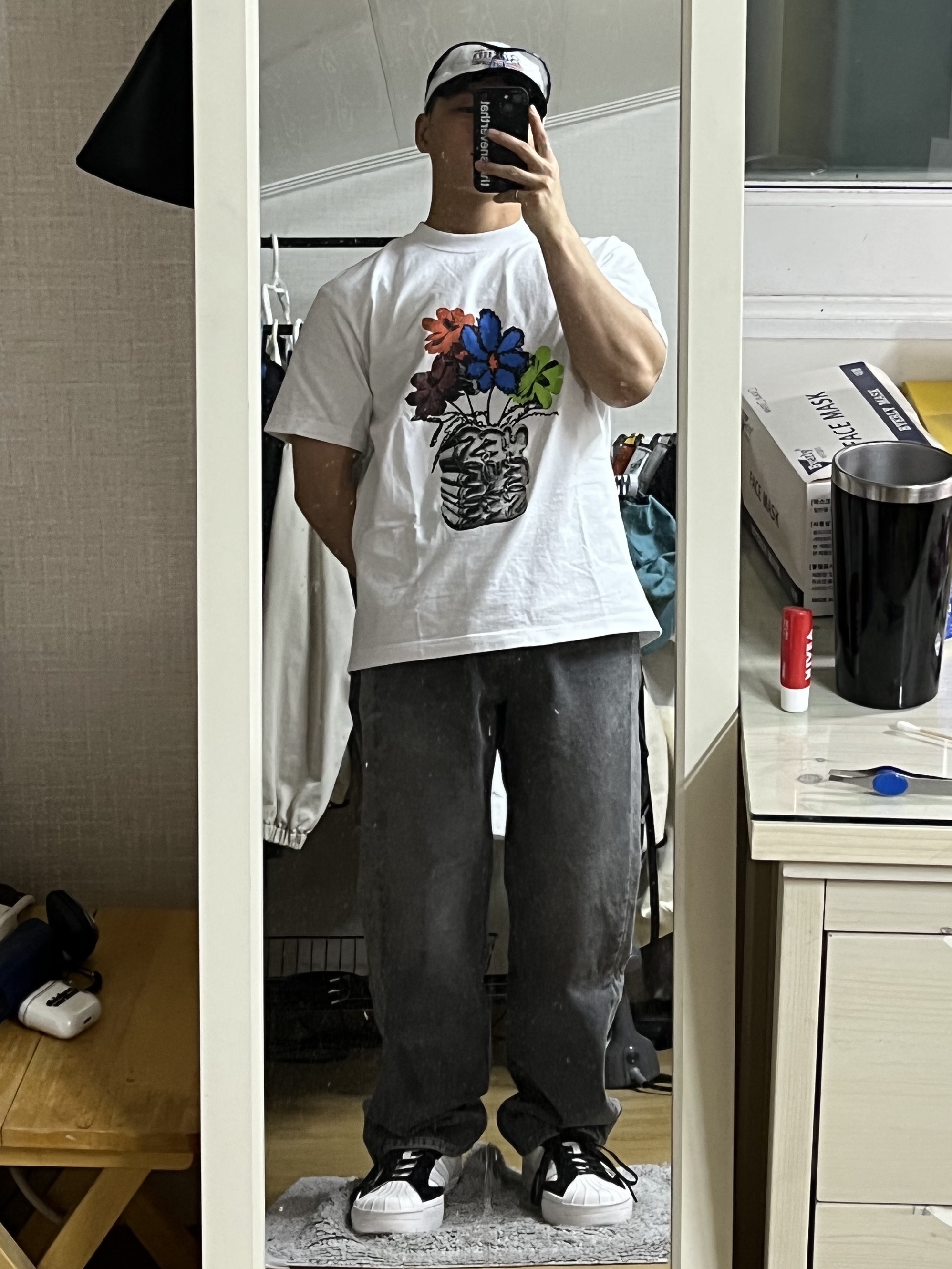 Y-3 Yohji Star White, Y-3 Yohji Star Black White 착용 스타일