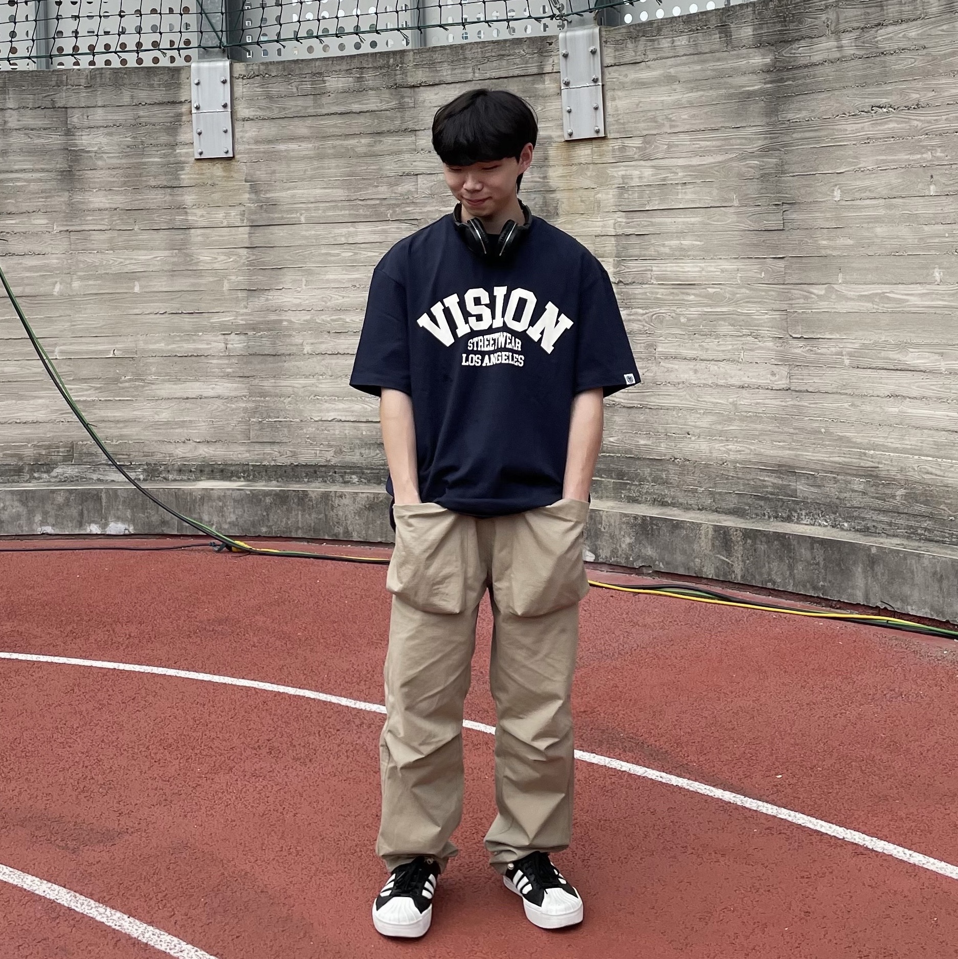 Y-3 Yohji Star Black White 착용 스타일 - 2