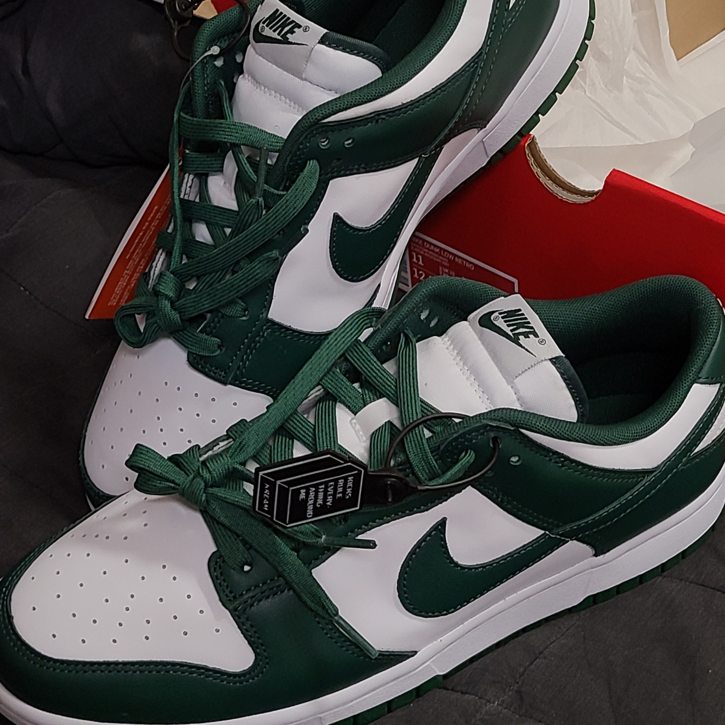 Nike Dunk Low Retro Varsity Green 착용 스타일 - 1