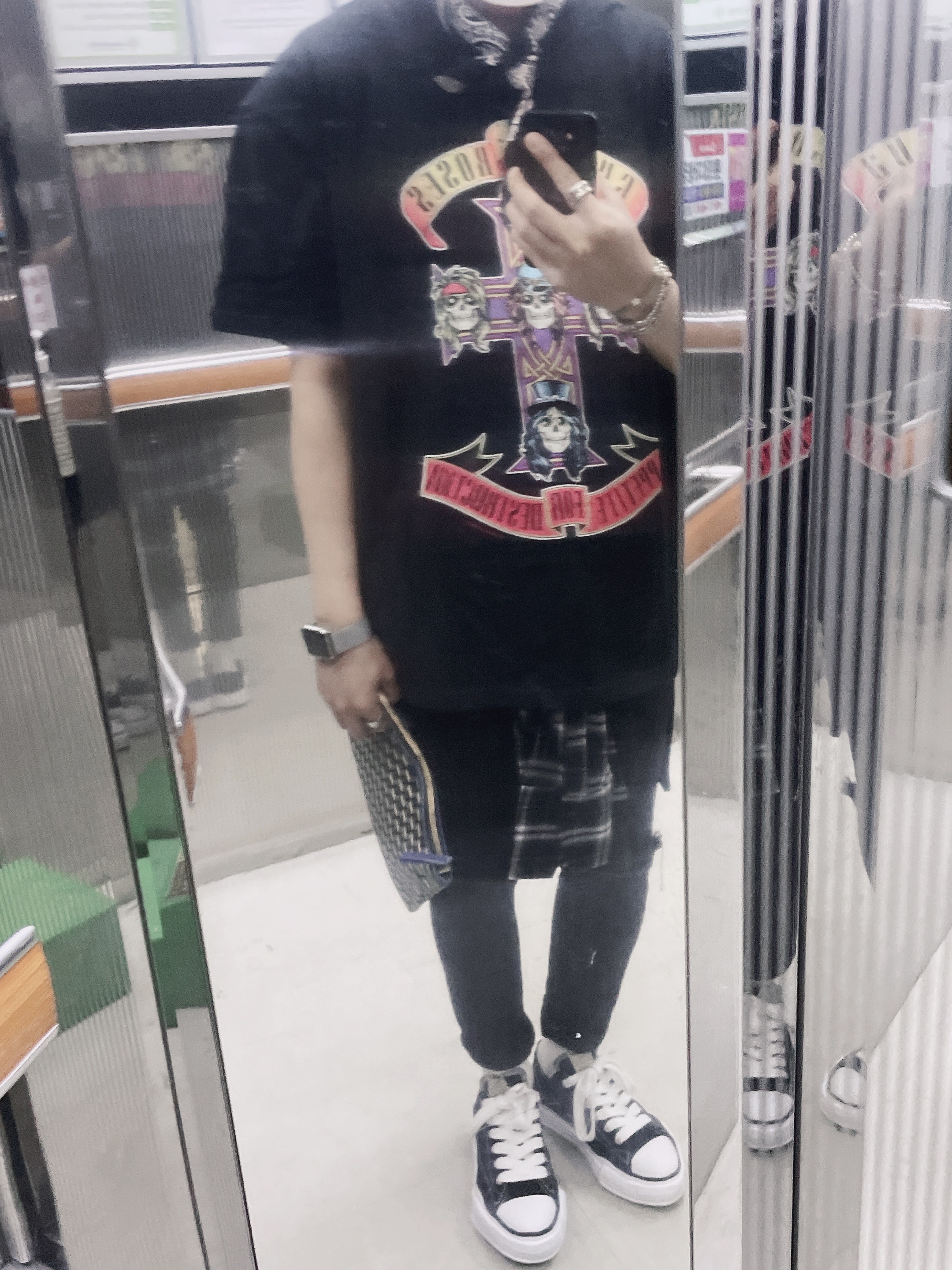 Maison Mihara Yasuhiro Peterson OG Sole Canvas Low Sneakers Black, Peaceminusone String Bracelet #4 착용 스타일 - 2