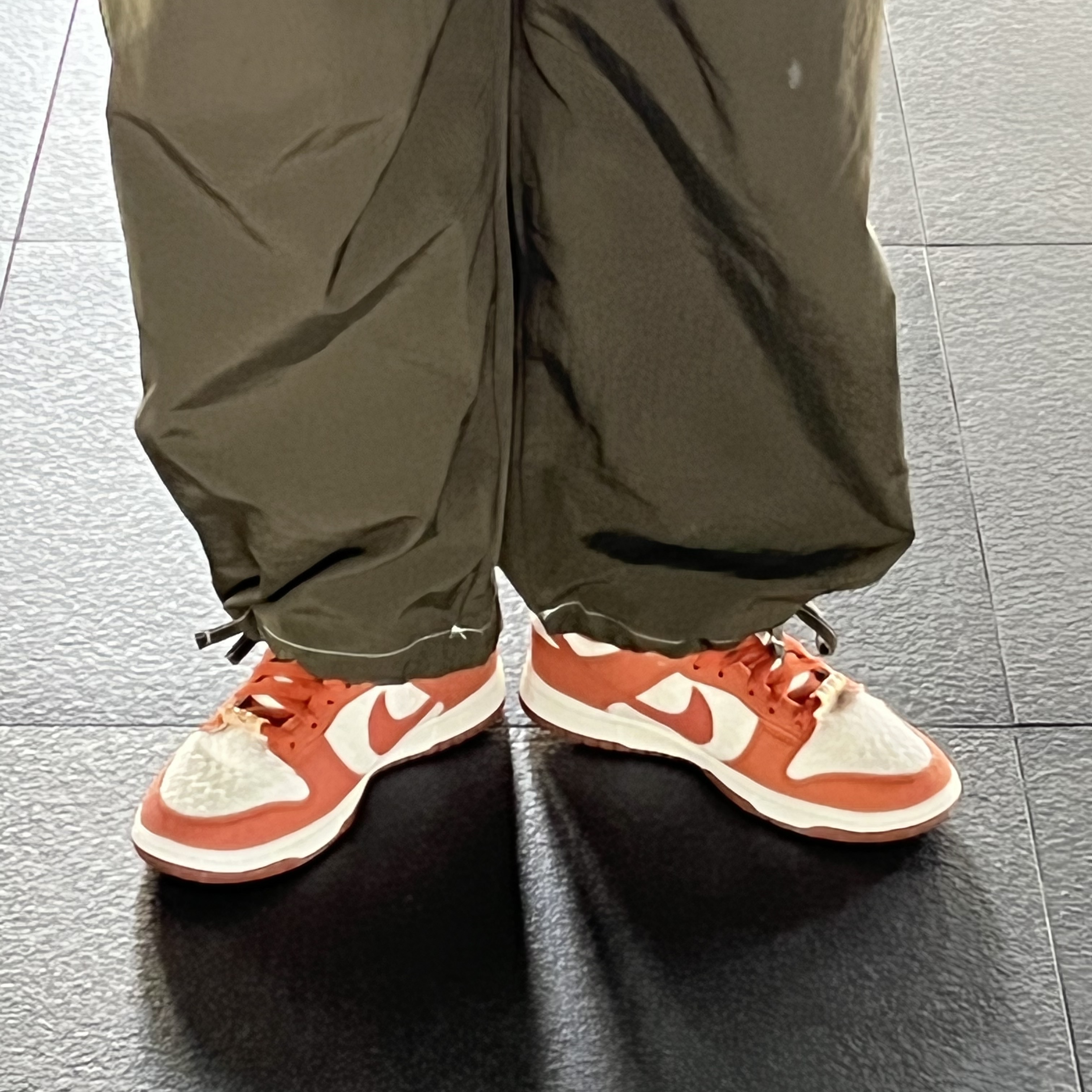 (W) Nike Dunk Low SE Sun Club Burnt Sunrise 착용 스타일 - 2