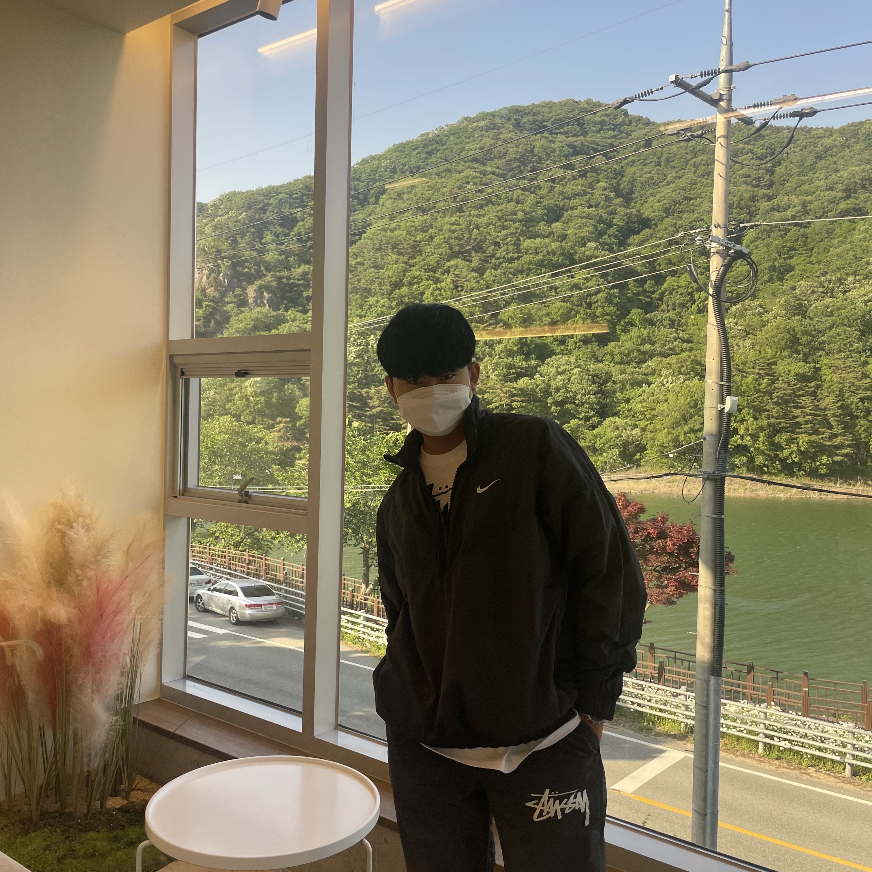 Nike x Stussy Beach Pants Off Noir, Nike x Stussy Windrunner Jacket Off Noir 착용 스타일 - 2