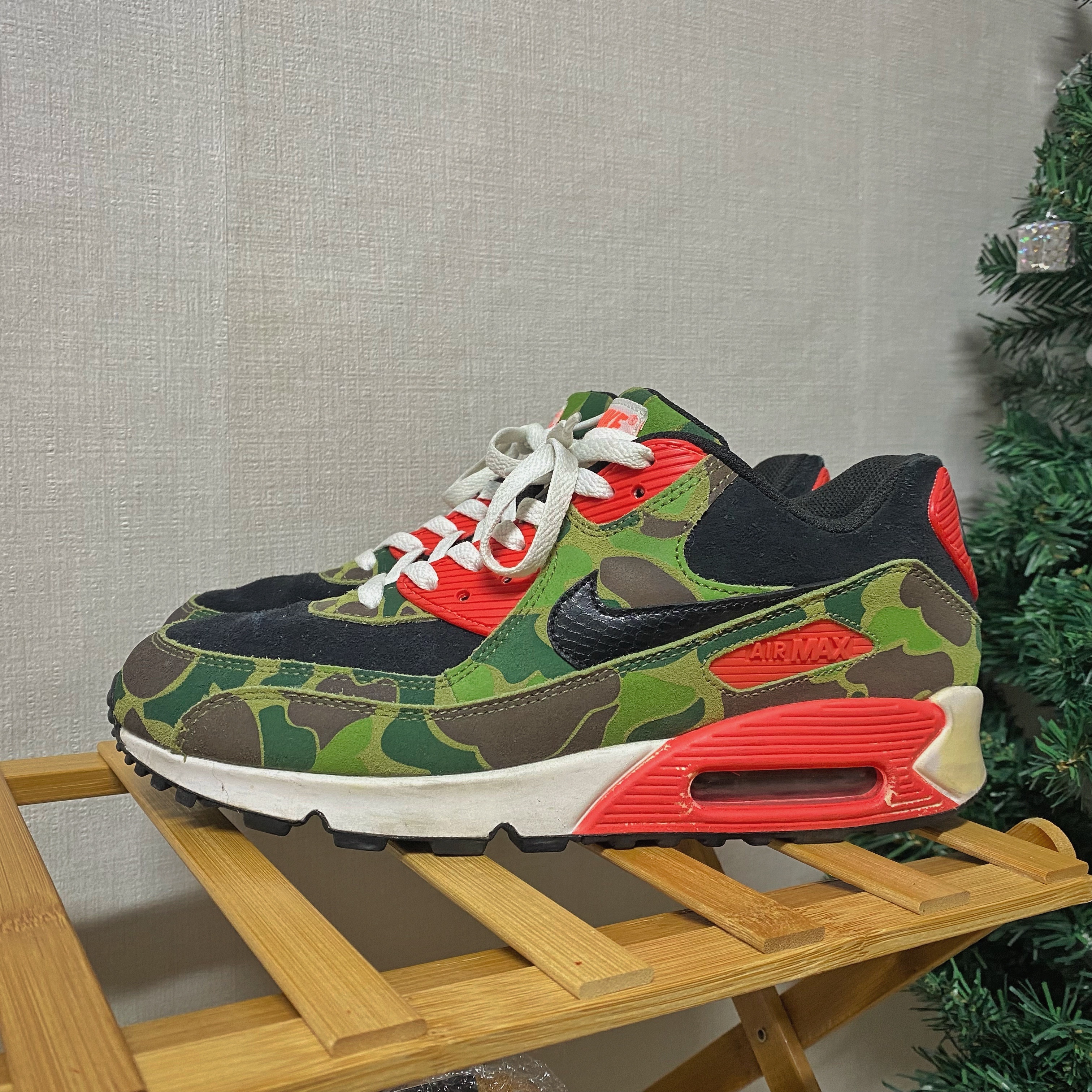 Nike x Atmos Air Max 90 Duck Hunter Camo 착용 스타일