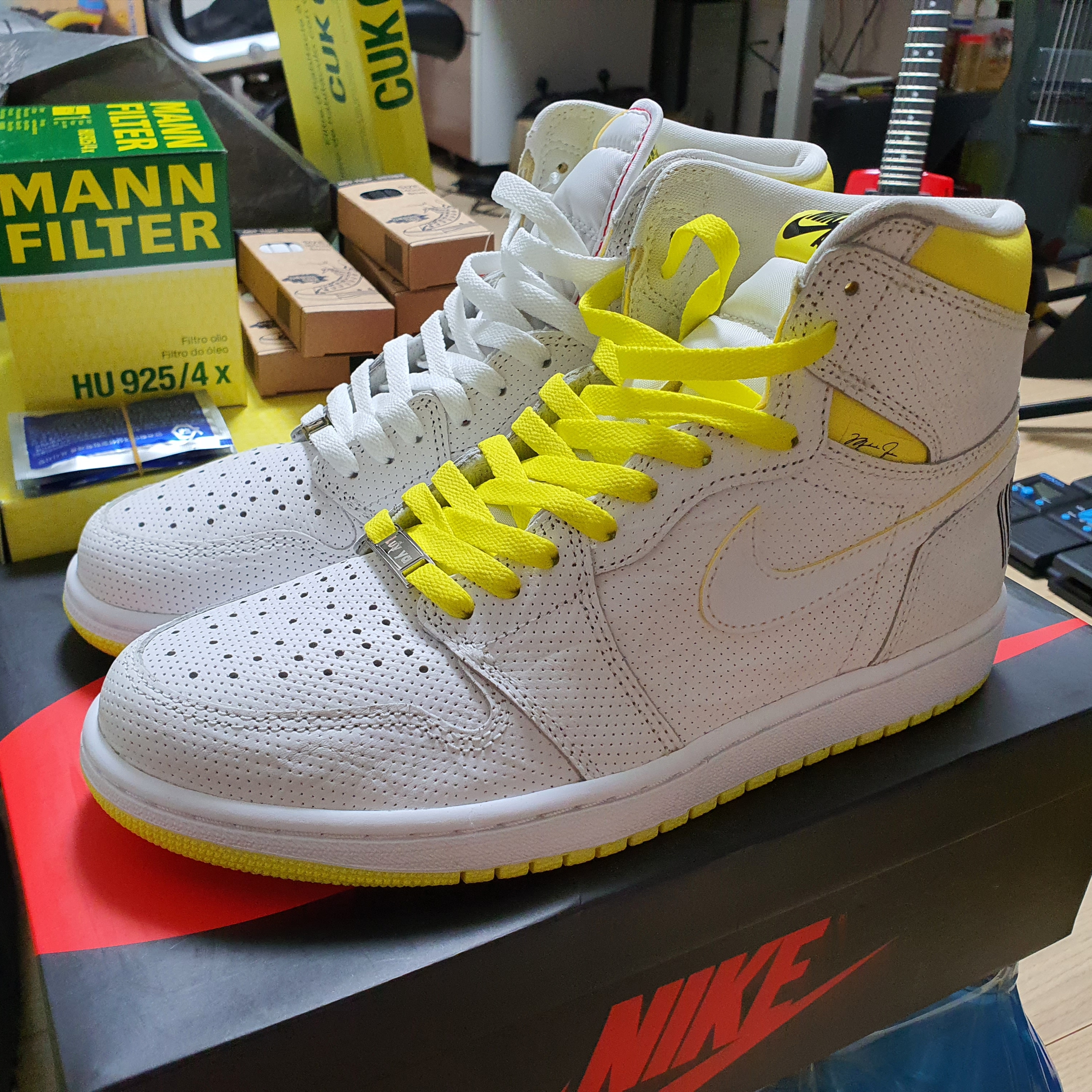 Jordan 1 Retro High OG First Class Flight 착용 스타일 - 2