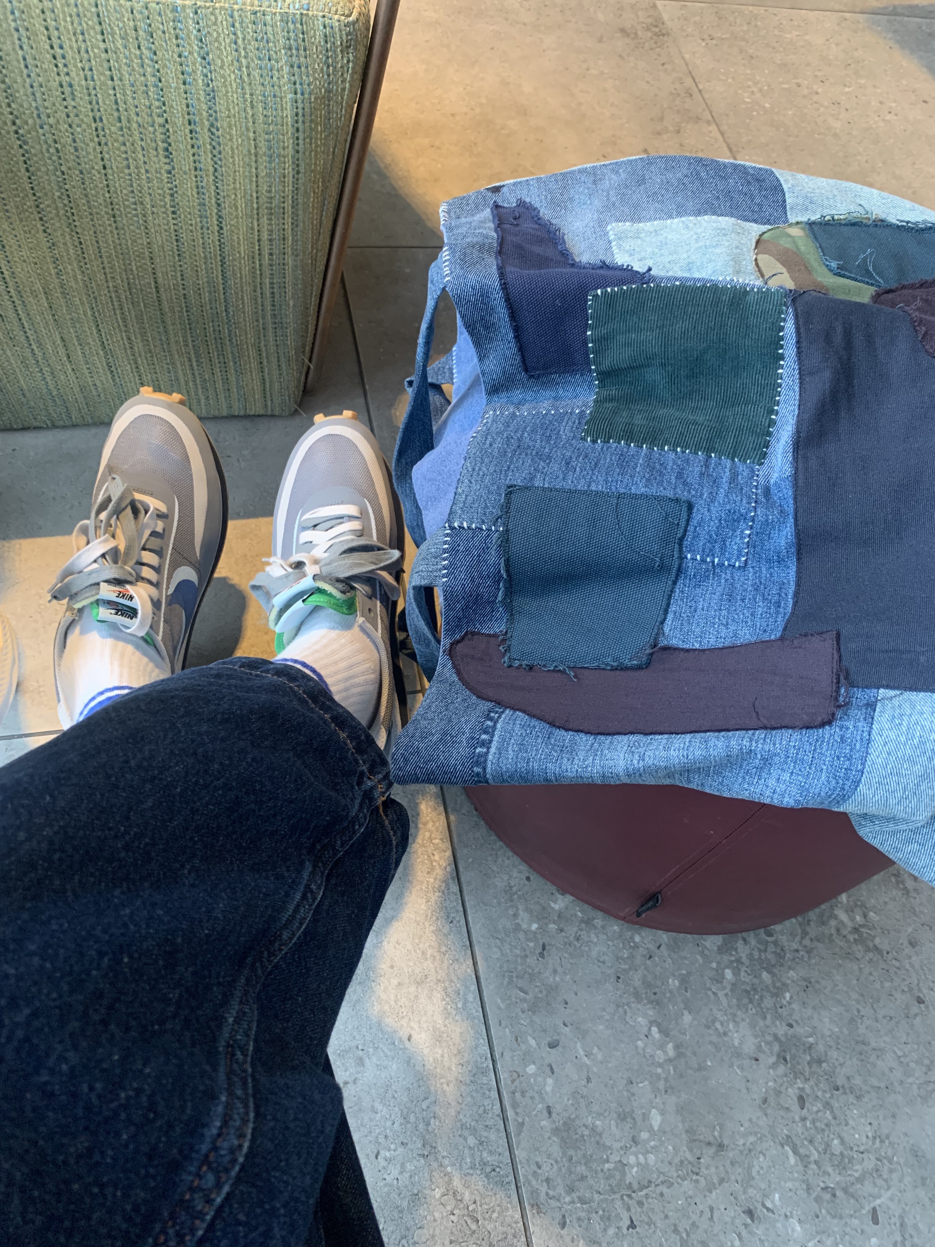 Nike x Sacai x Clot LDWaffle Cool Grey 착용 스타일 - 3