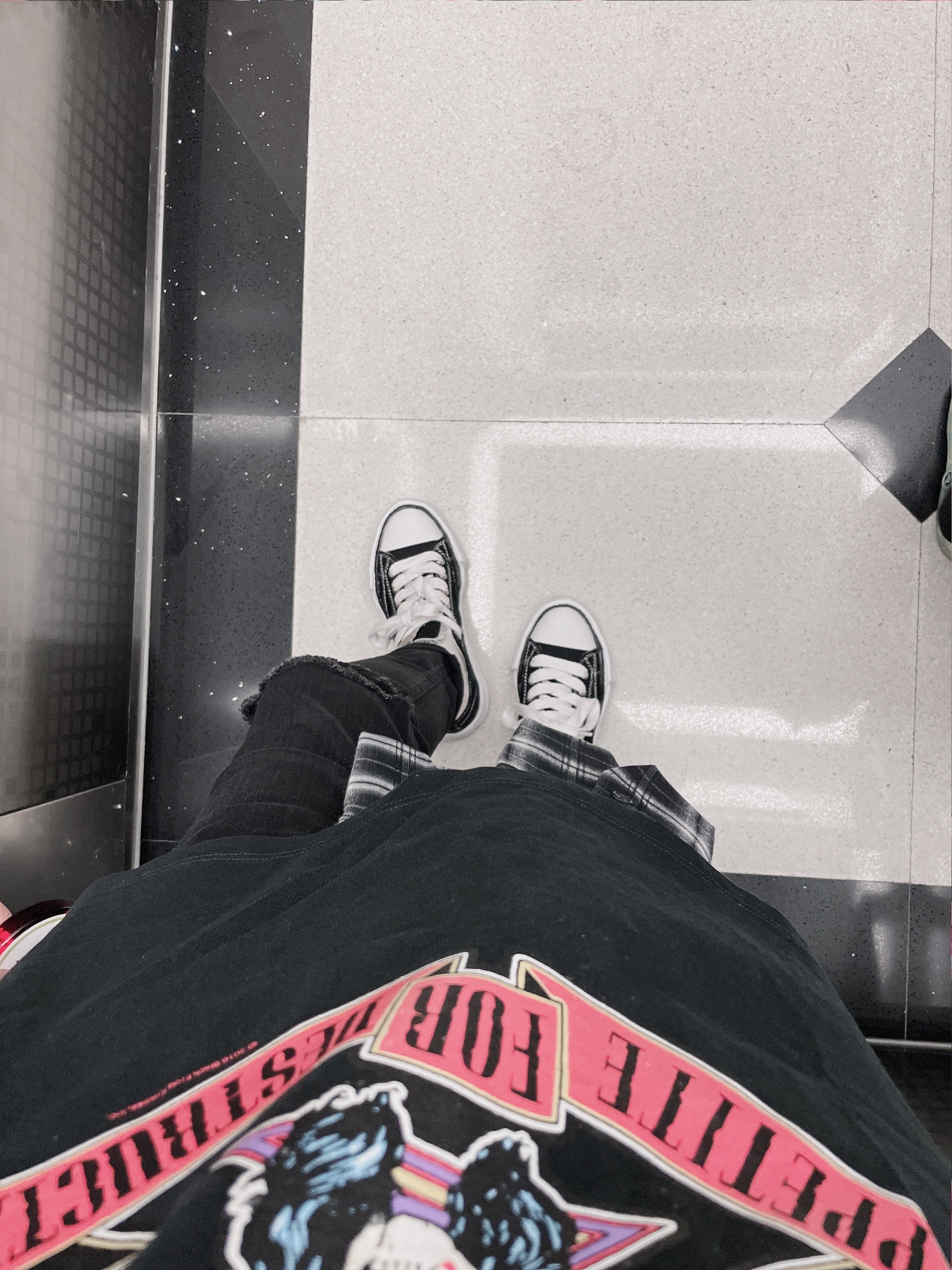 Maison Mihara Yasuhiro Peterson OG Sole Canvas Low Sneakers Black, Peaceminusone String Bracelet #4 착용 스타일 - 3