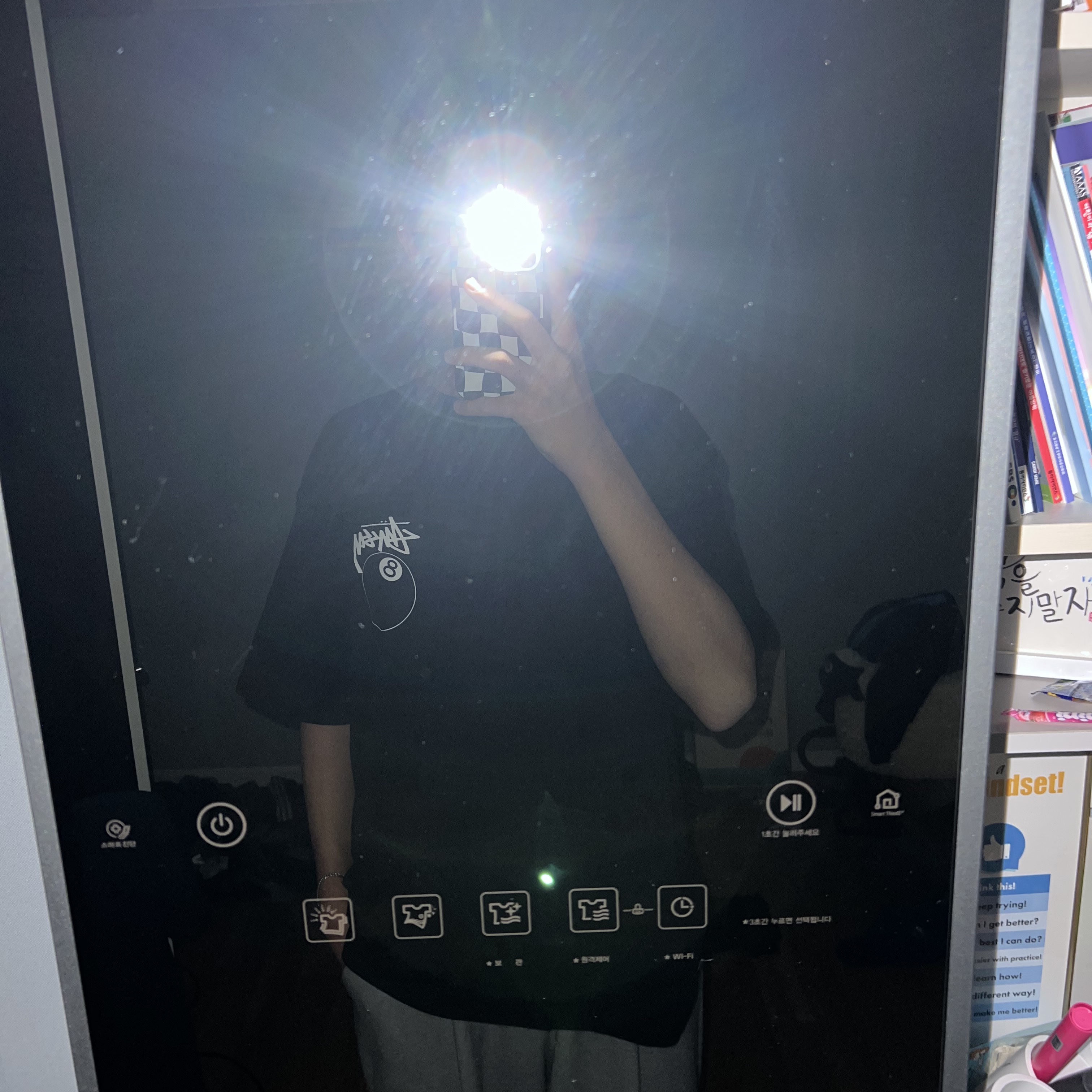 Stussy 8 Ball T-Shirt Black - 22SS 착용 스타일 - 2