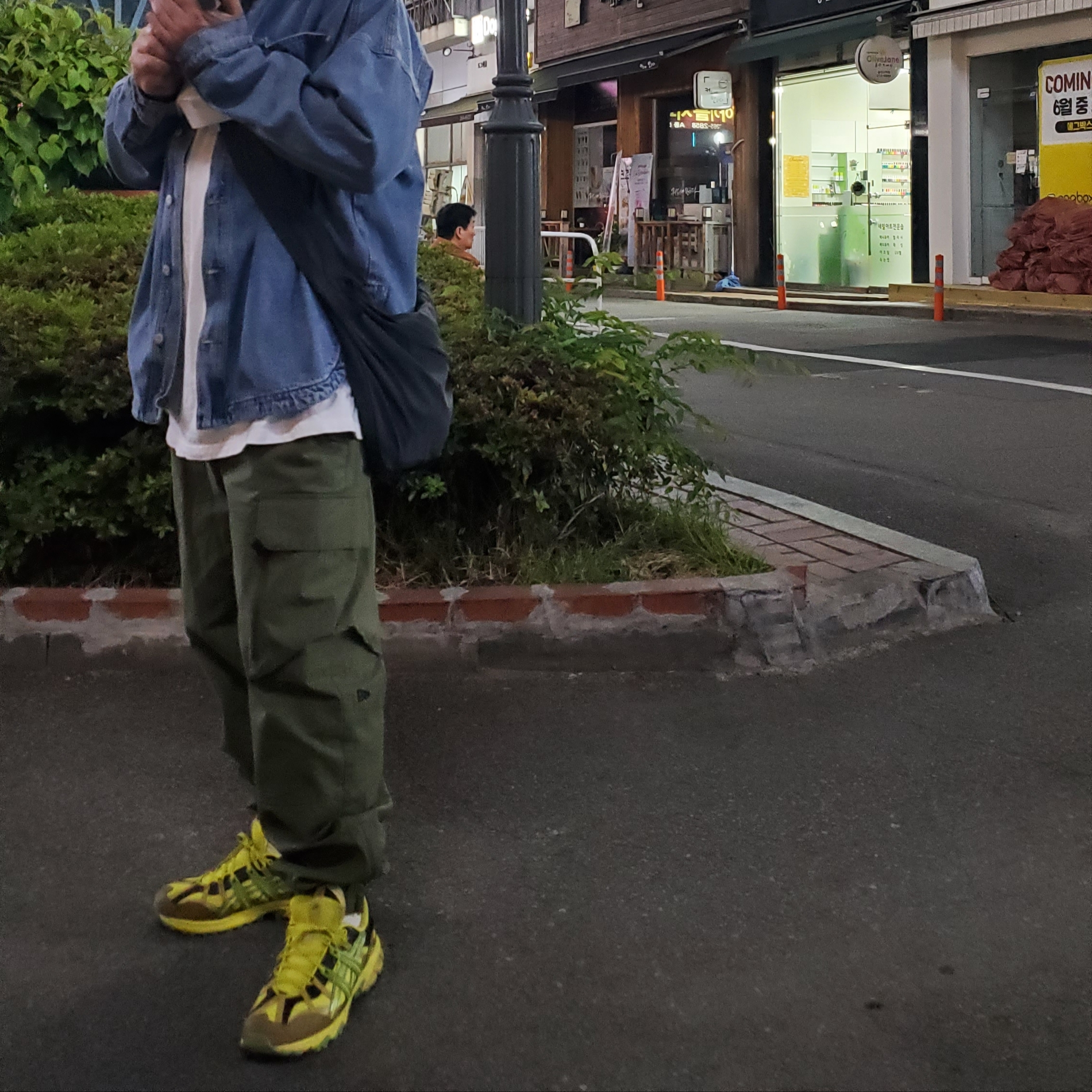 Asics HS4-S Gel-Sonoma 15-50 Gore-Tex Green Sheen Epsom 착용 스타일