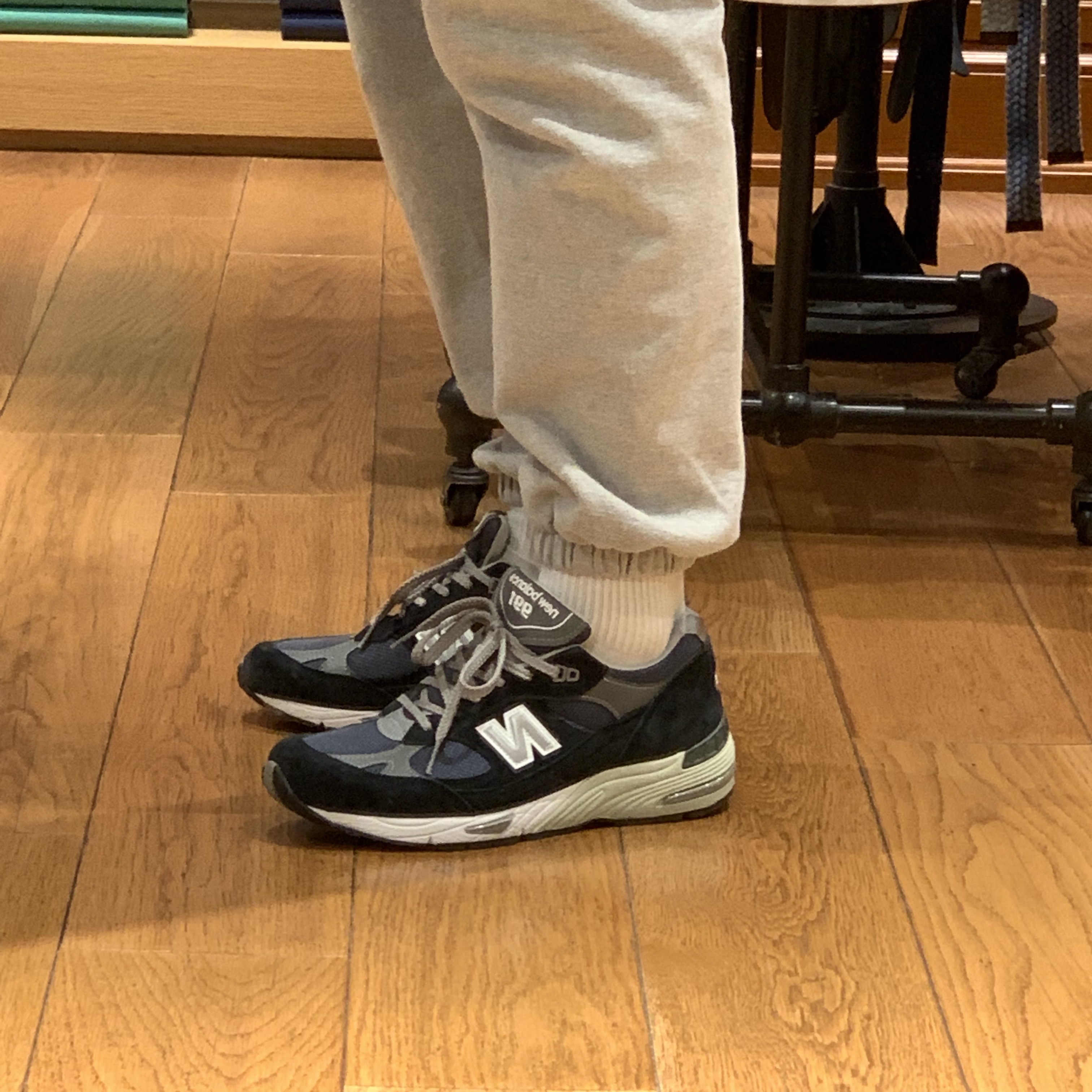 New Balance 991 Made in UK Navy 착용 스타일