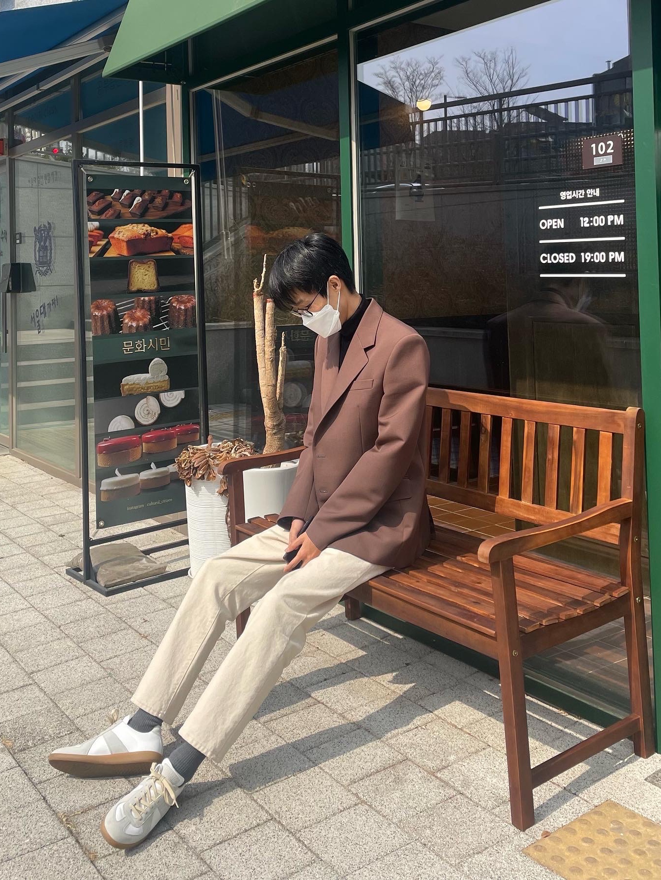 Maison Margiela Calfskin Replica Sneakers 착용 스타일