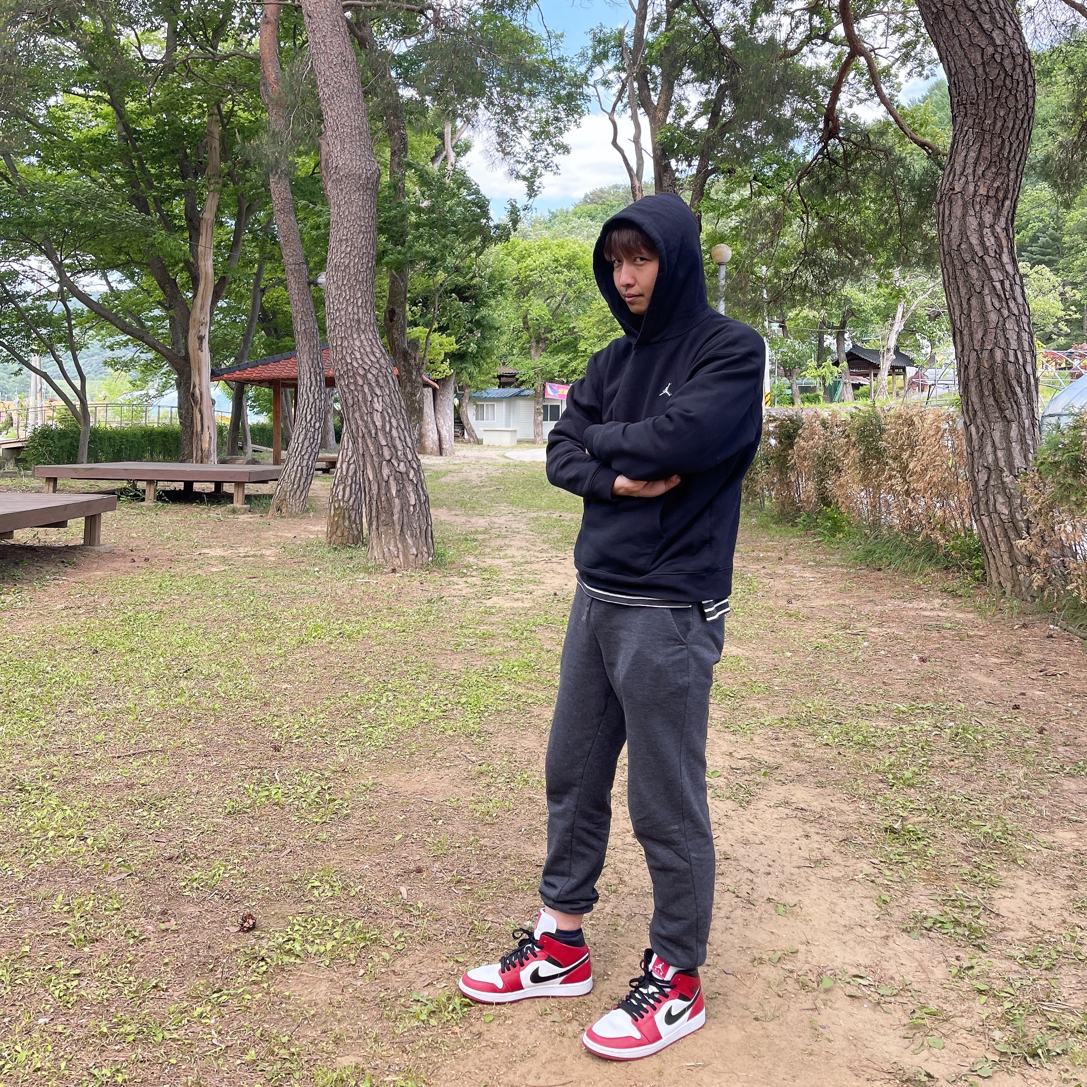 Jordan 1 Mid Chicago 2020 착용 스타일 - 2