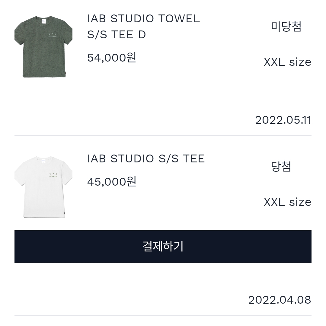 IAB Studio T-Shirt White Light Green 착용 스타일
