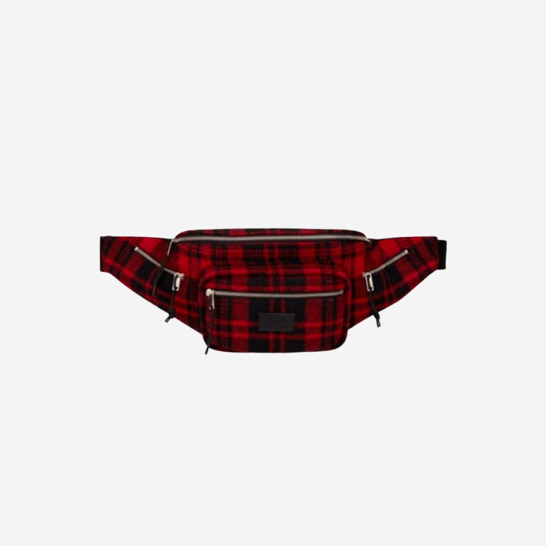 Saint Laurent Nuxx Crossbody Bag in Tartan Red Black 상세 이미지 1