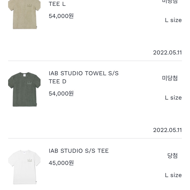 IAB Studio T-Shirt White Light Green 착용 스타일