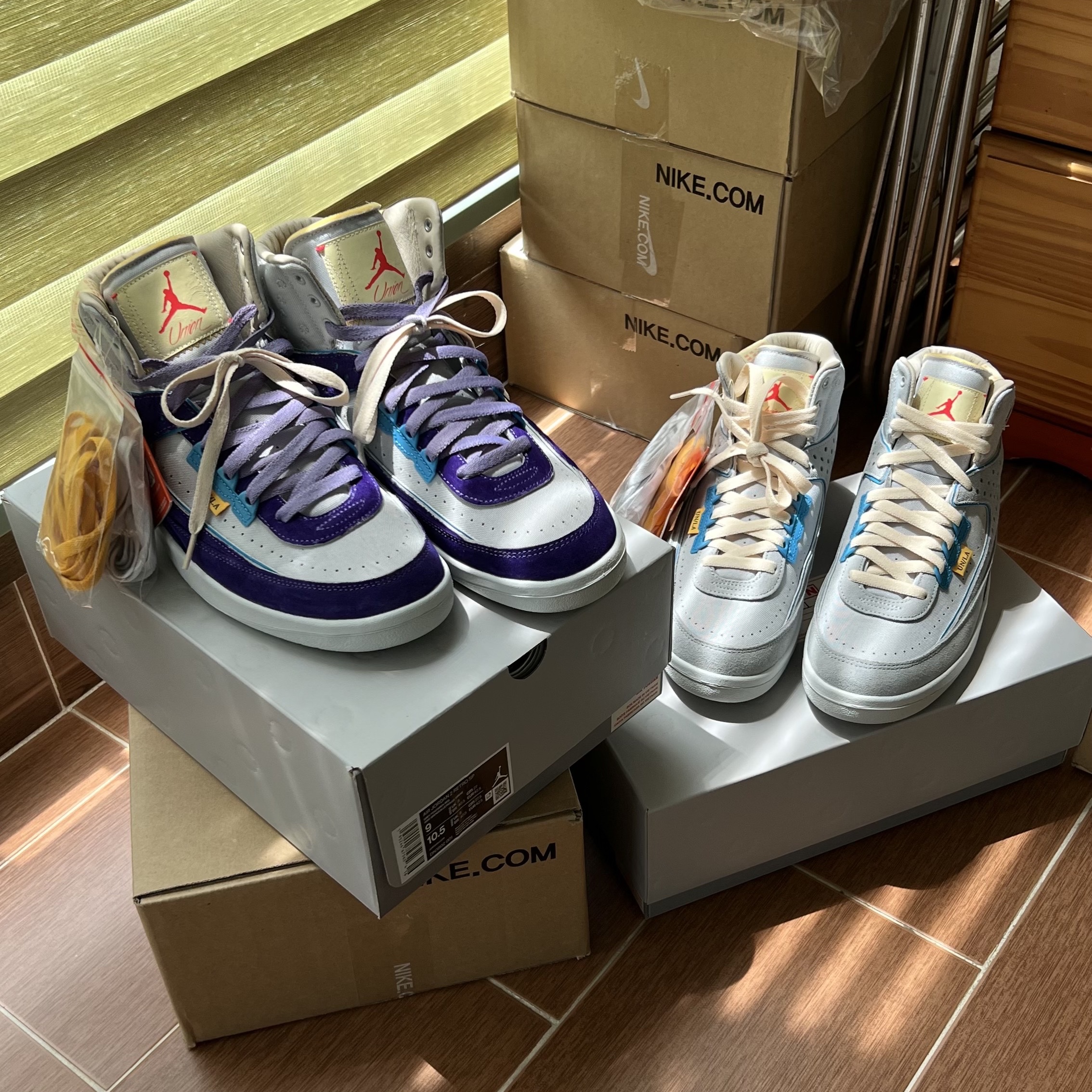 Jordan 2 x Union Retro SP Grey Fog 착용 스타일 - 2