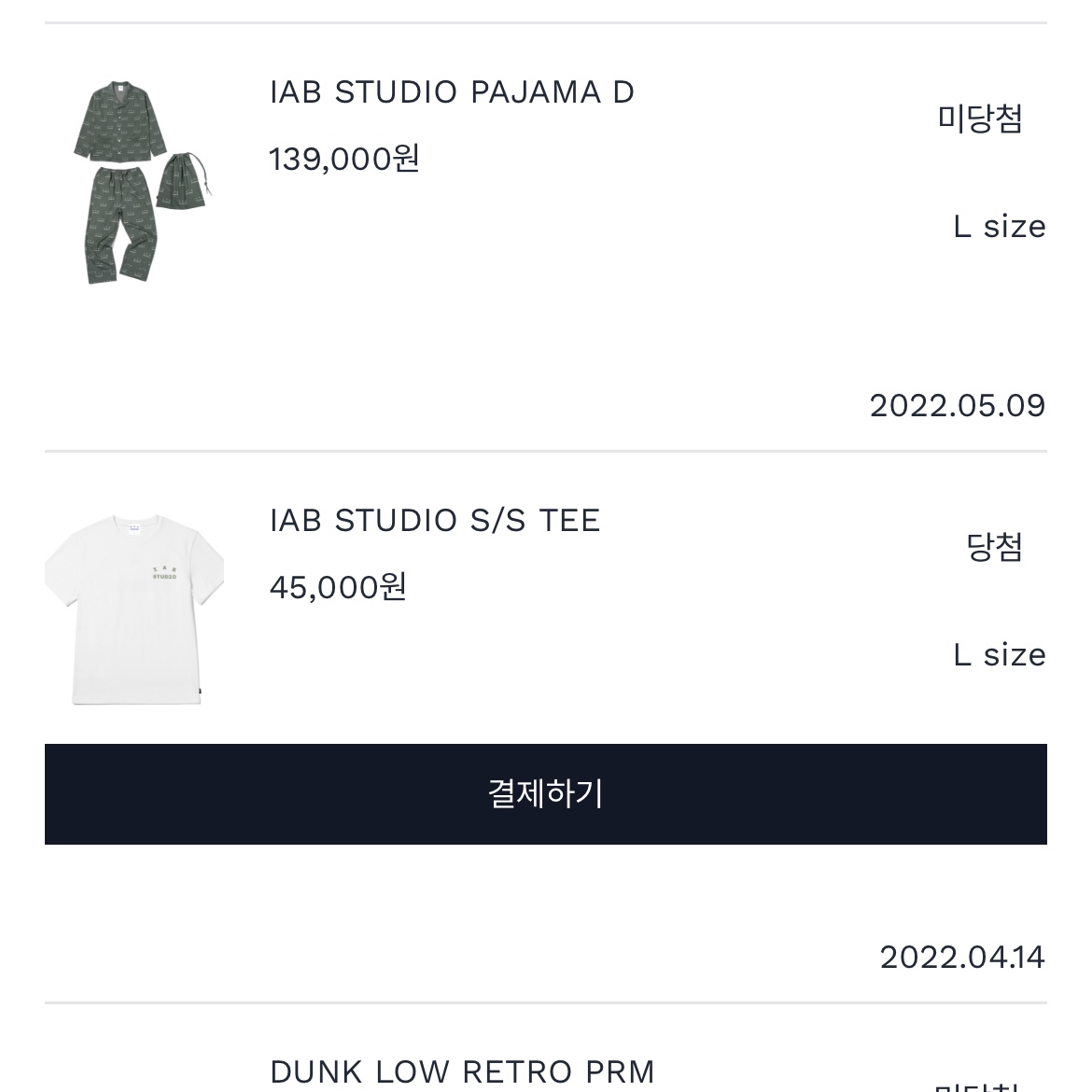 IAB Studio T-Shirt White Light Green 착용 스타일