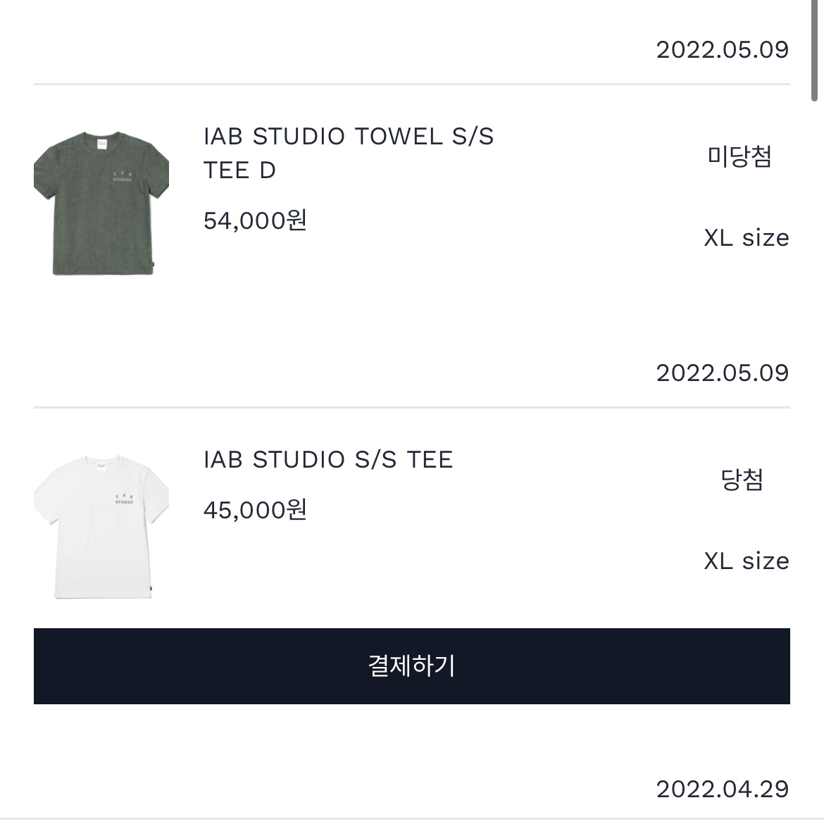 IAB Studio T-Shirt White Light Green 착용 스타일