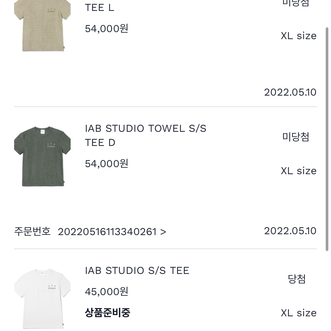 IAB Studio T-Shirt White Light Green 착용 스타일