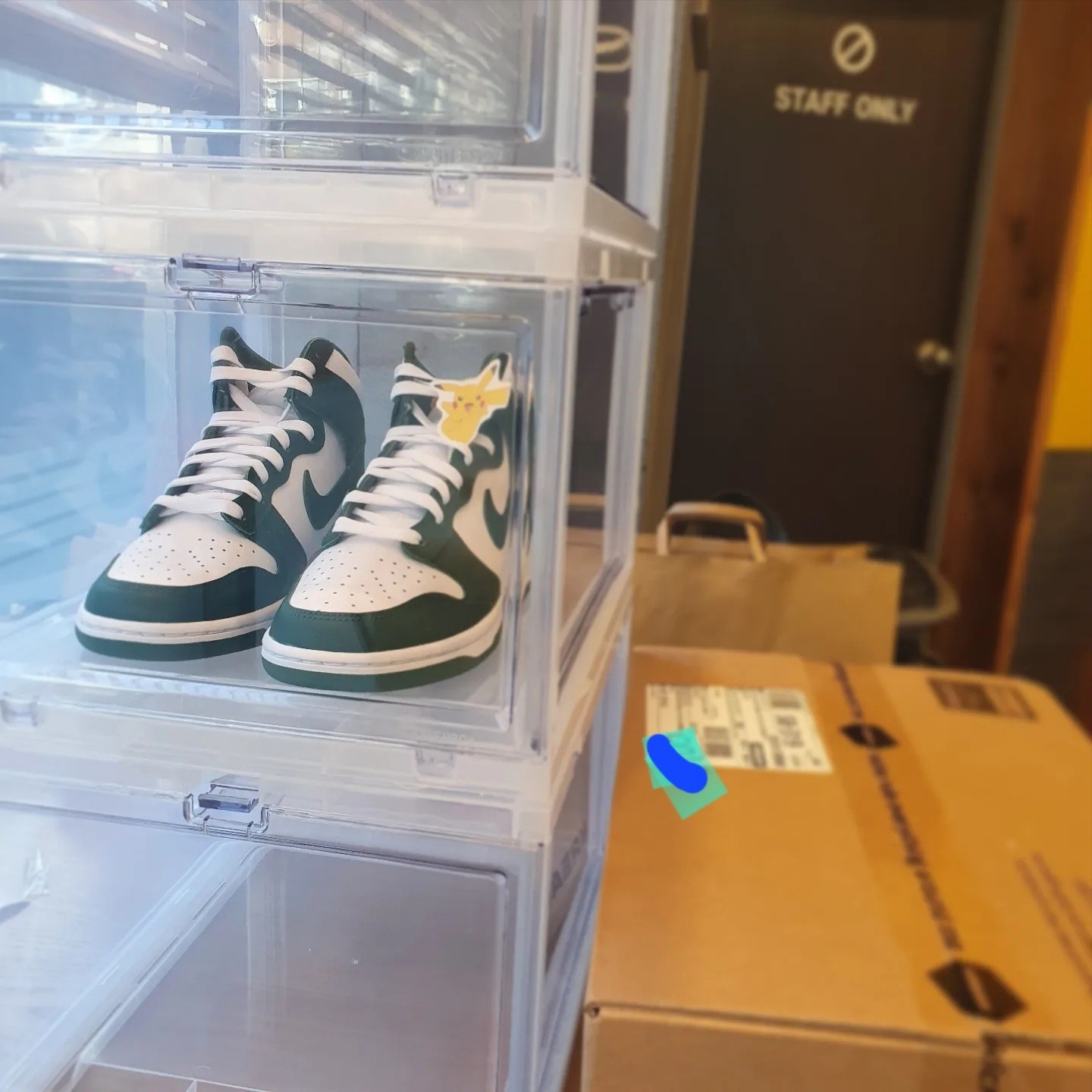 Nike Dunk High Retro Noble Green 착용 스타일 - 1