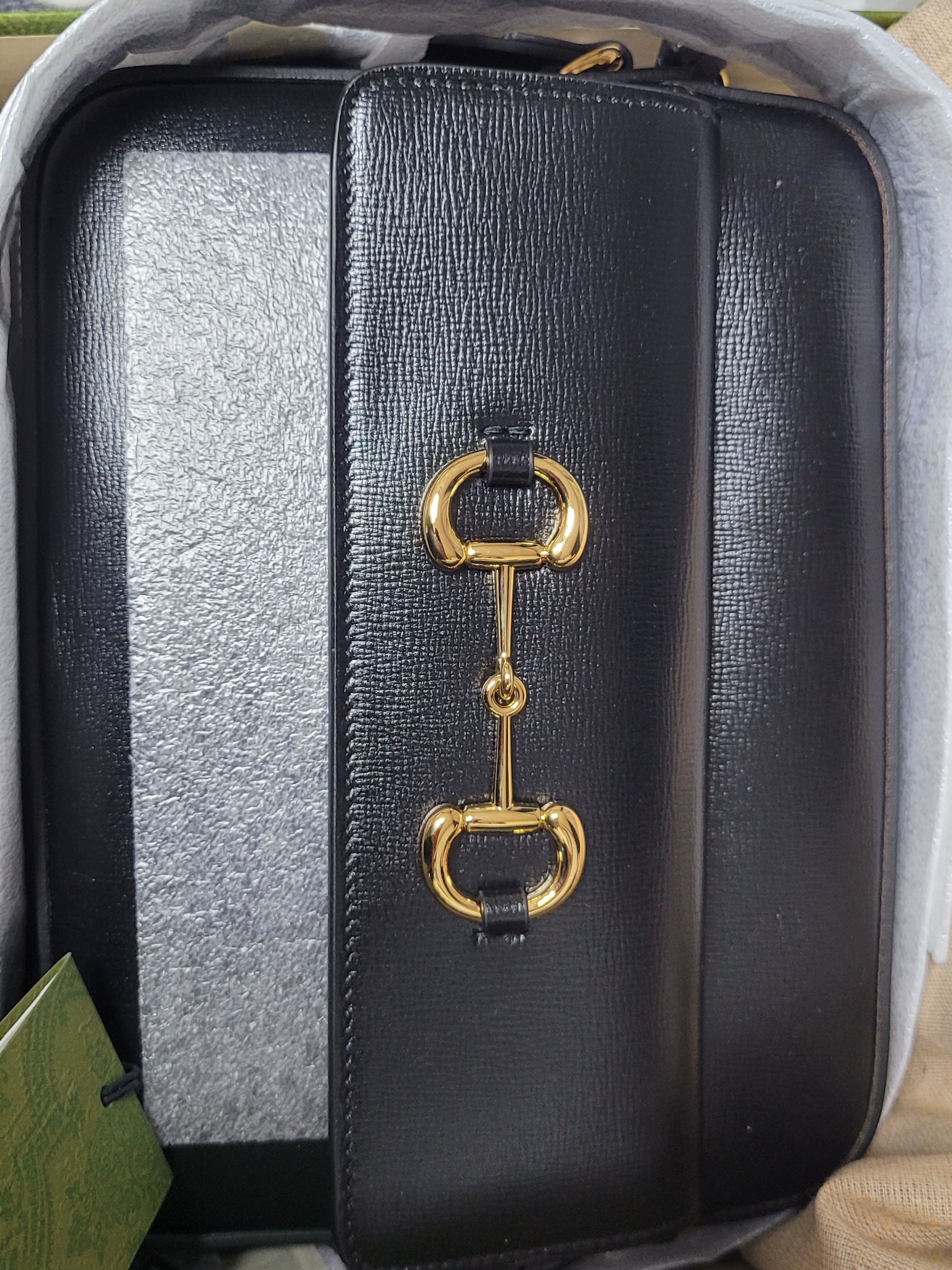 Gucci Horsebit 1955 Small Shoulder Bag Black 착용 스타일