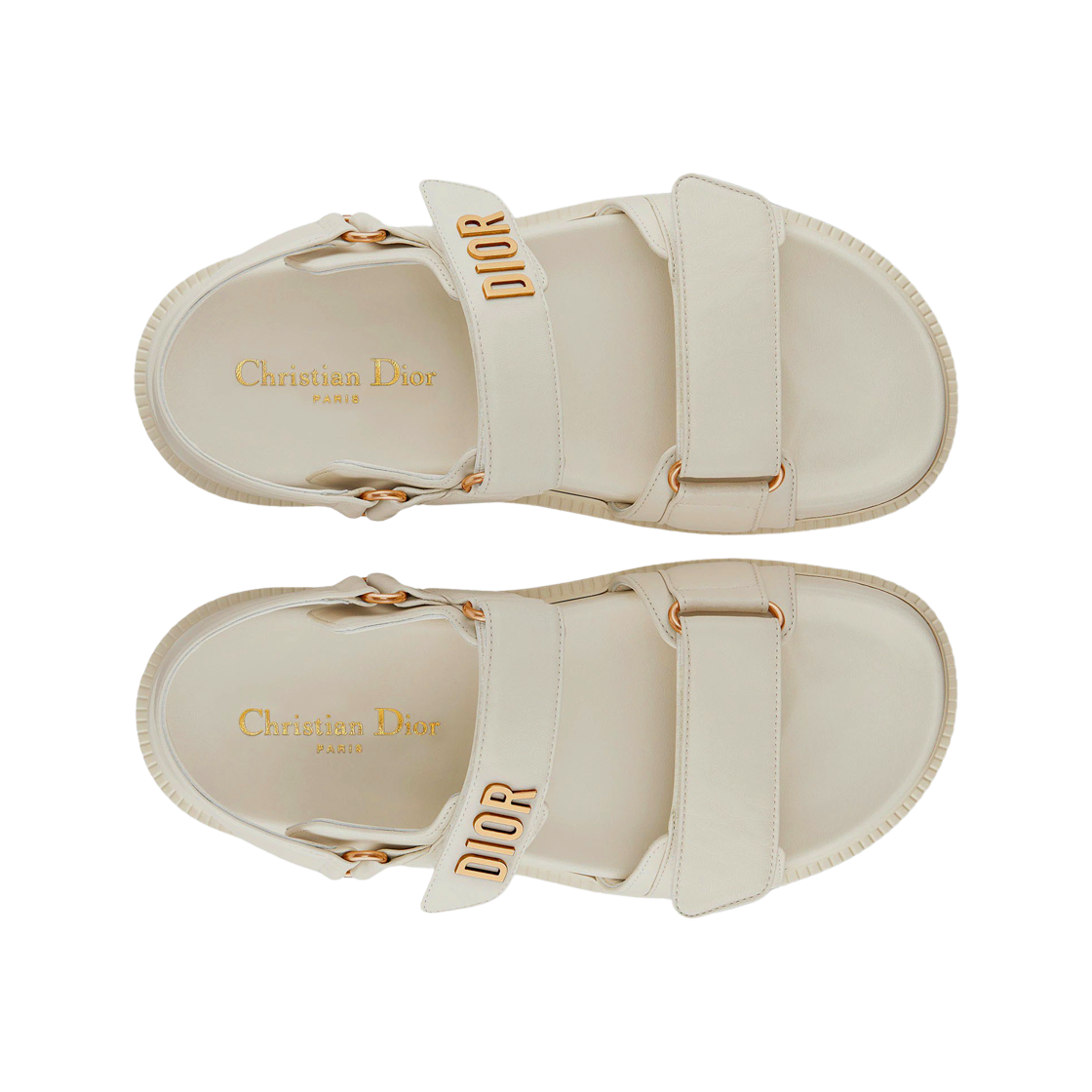 (W) 디올 디올액트 램스킨 샌들 화이트((W) Dior DiorAct Lambskin Sandal White) - 2