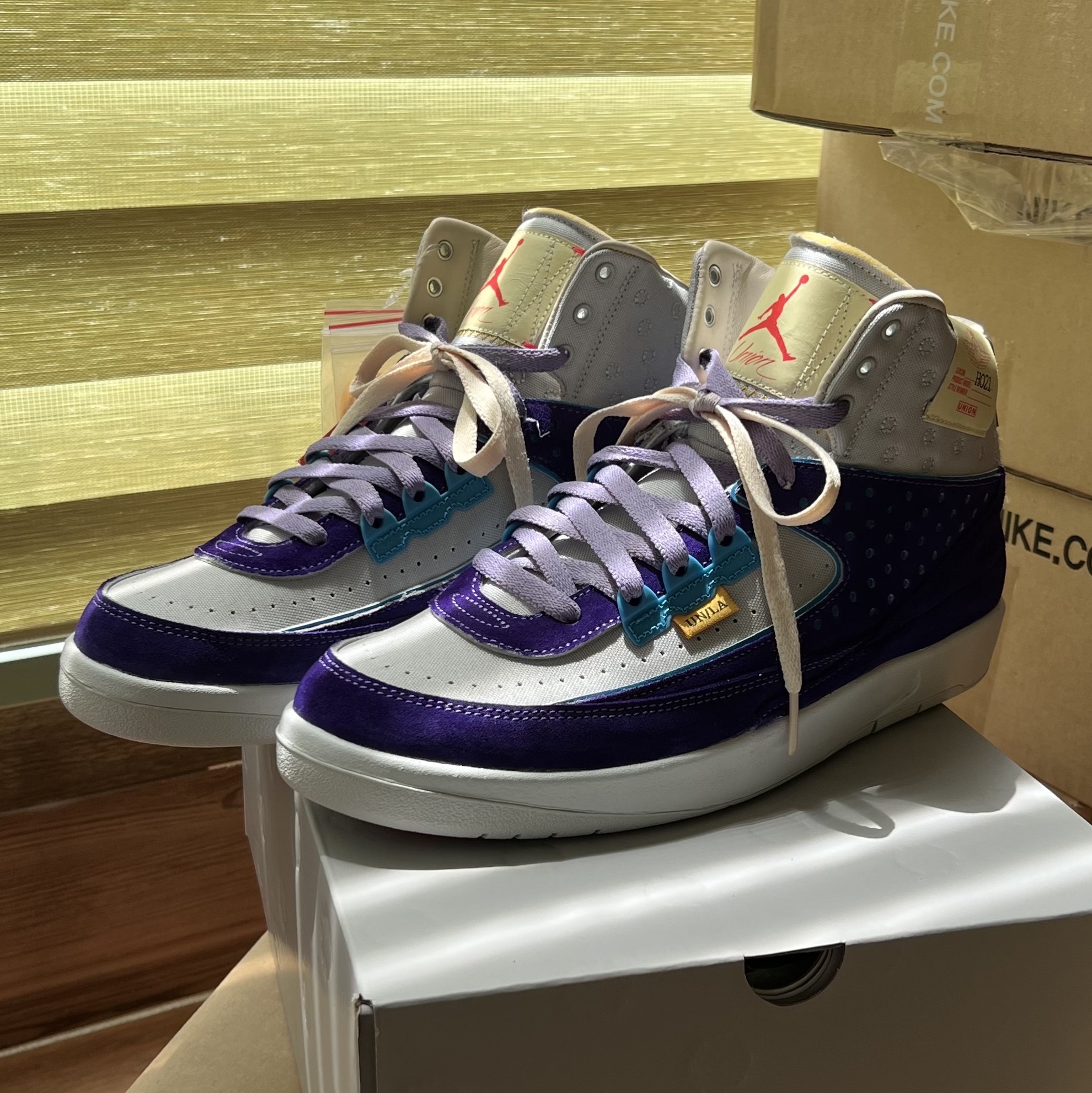 Jordan 2 x Union Retro SP Grey Fog 착용 스타일 - 3
