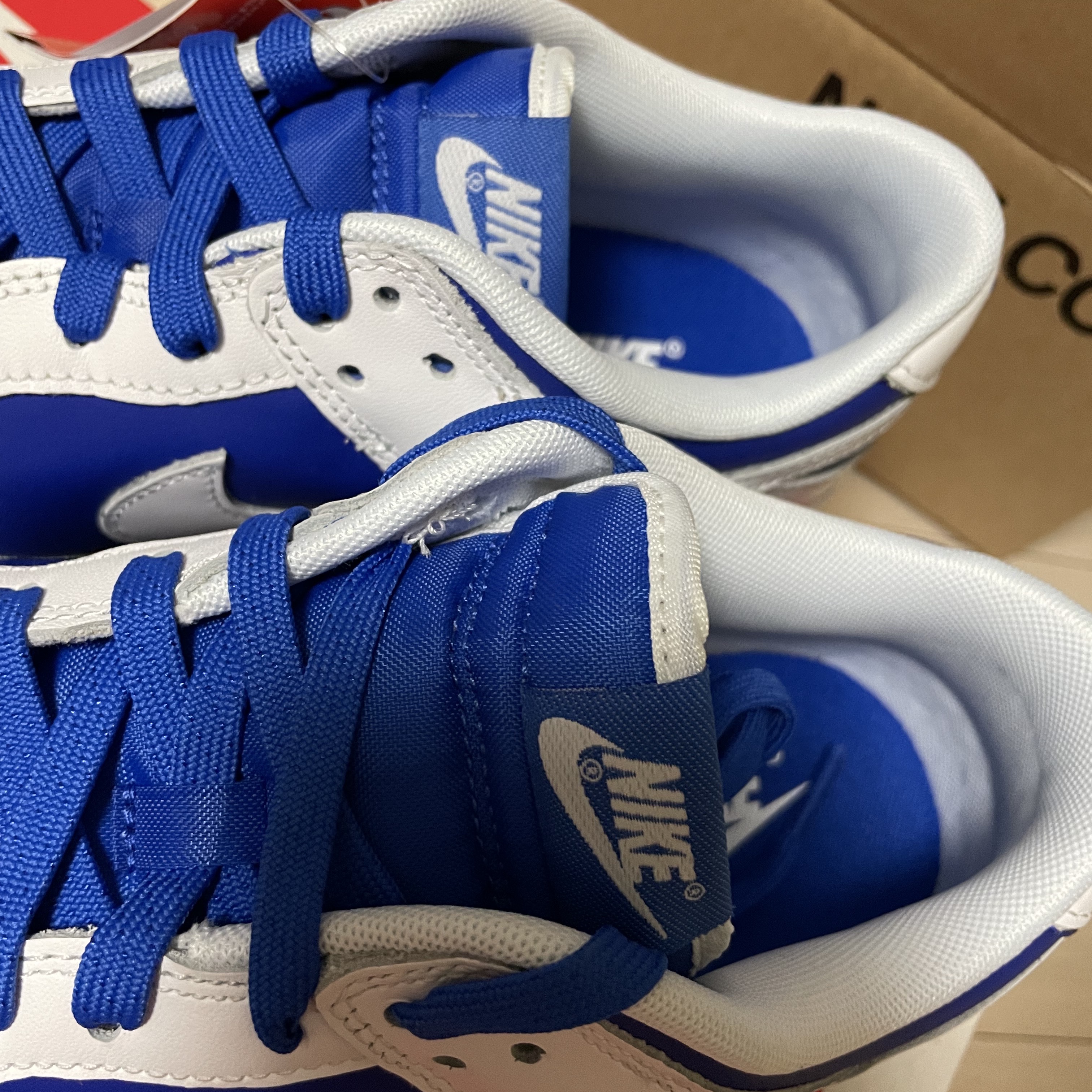 Nike Dunk Low Retro Racer Blue and White 착용 스타일 - 4