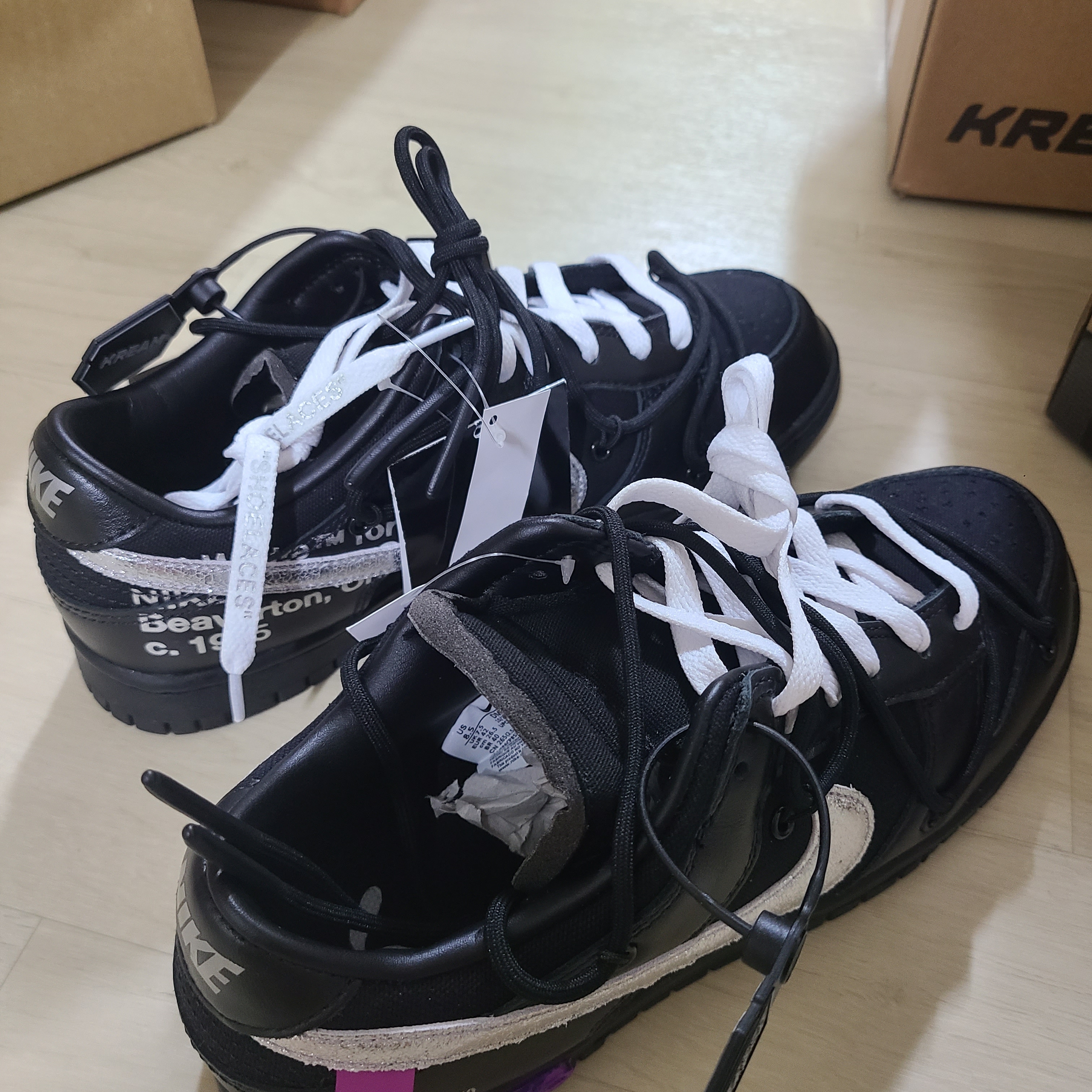 Nike x Off-White Dunk Low The 50 - Lot 50 착용 스타일 - 2