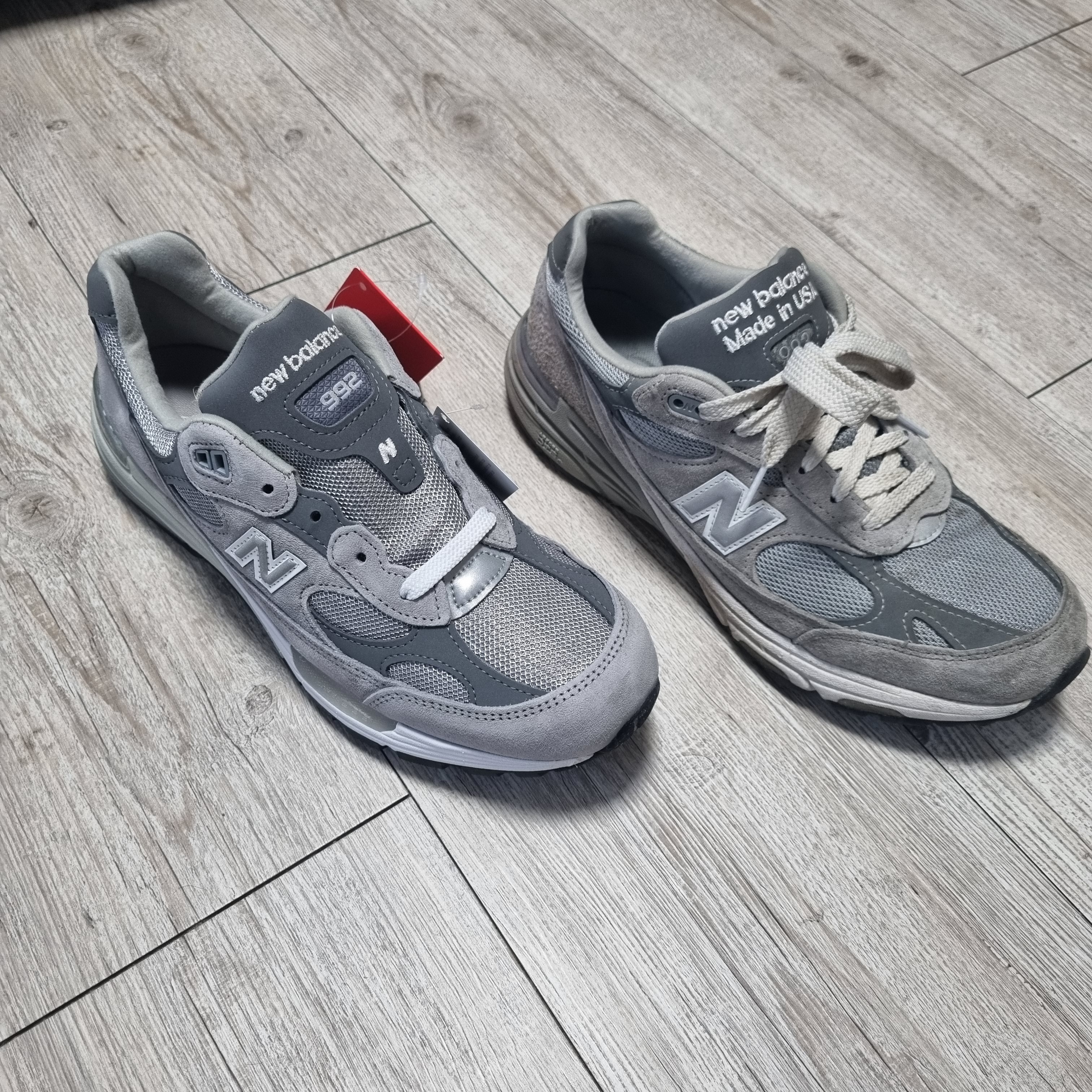 New Balance 992 Made in USA Grey - D Standard, New Balance 993 Made in USA Grey - D Standard 착용 스타일 - 3