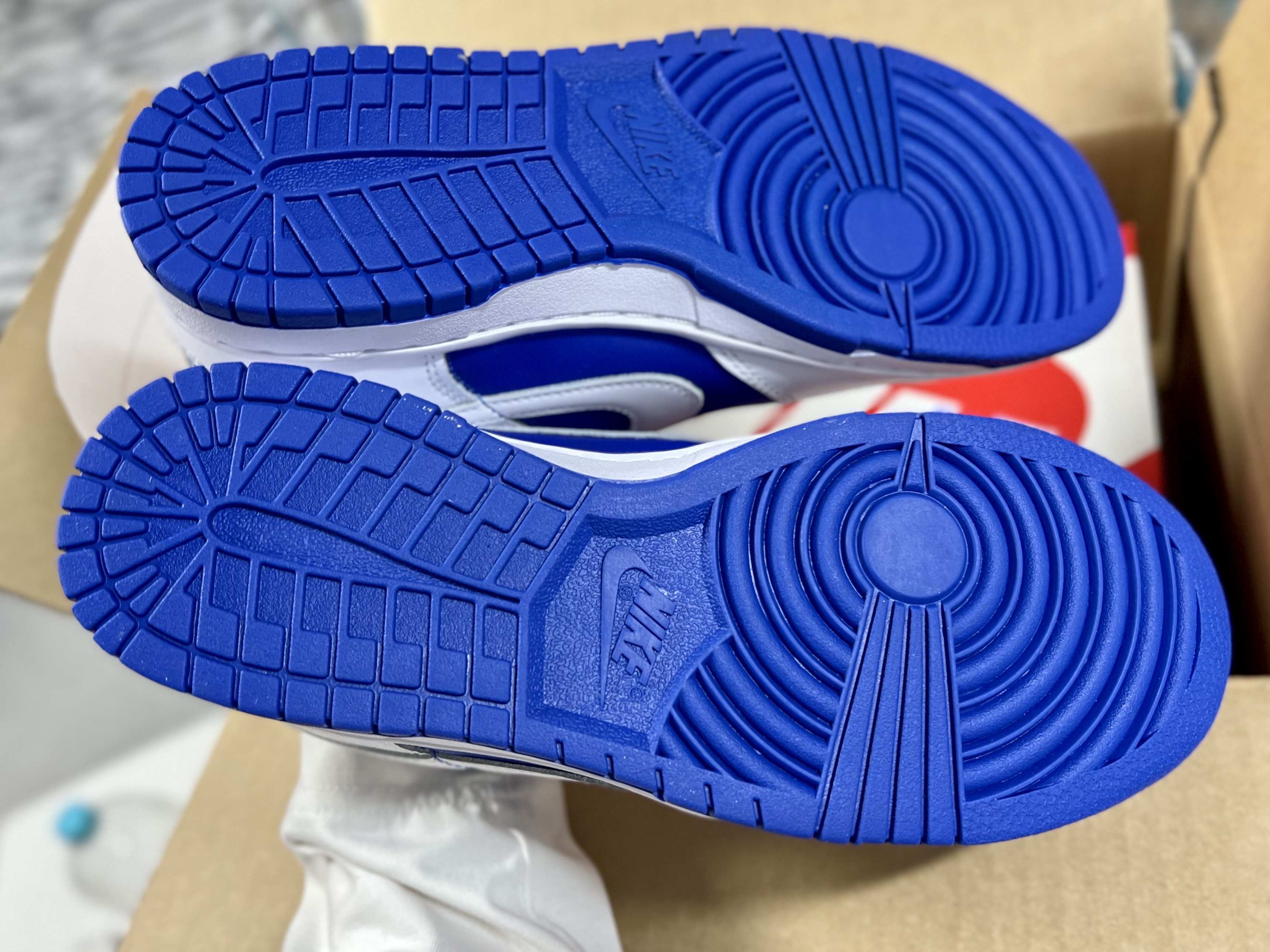Nike Dunk Low Retro Racer Blue and White 착용 스타일 - 4