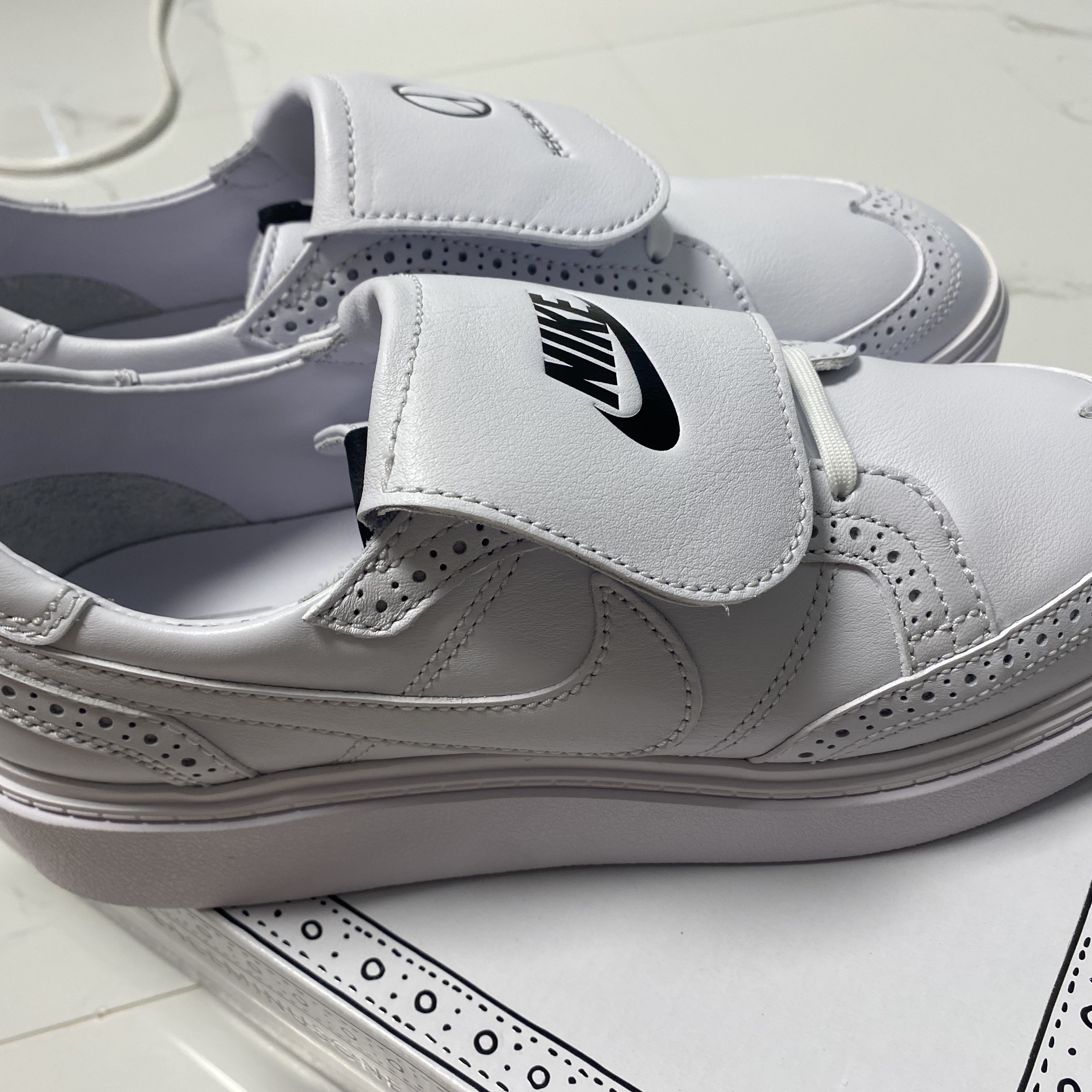 Nike x Peaceminusone Kwondo1 White 착용 스타일 - 4