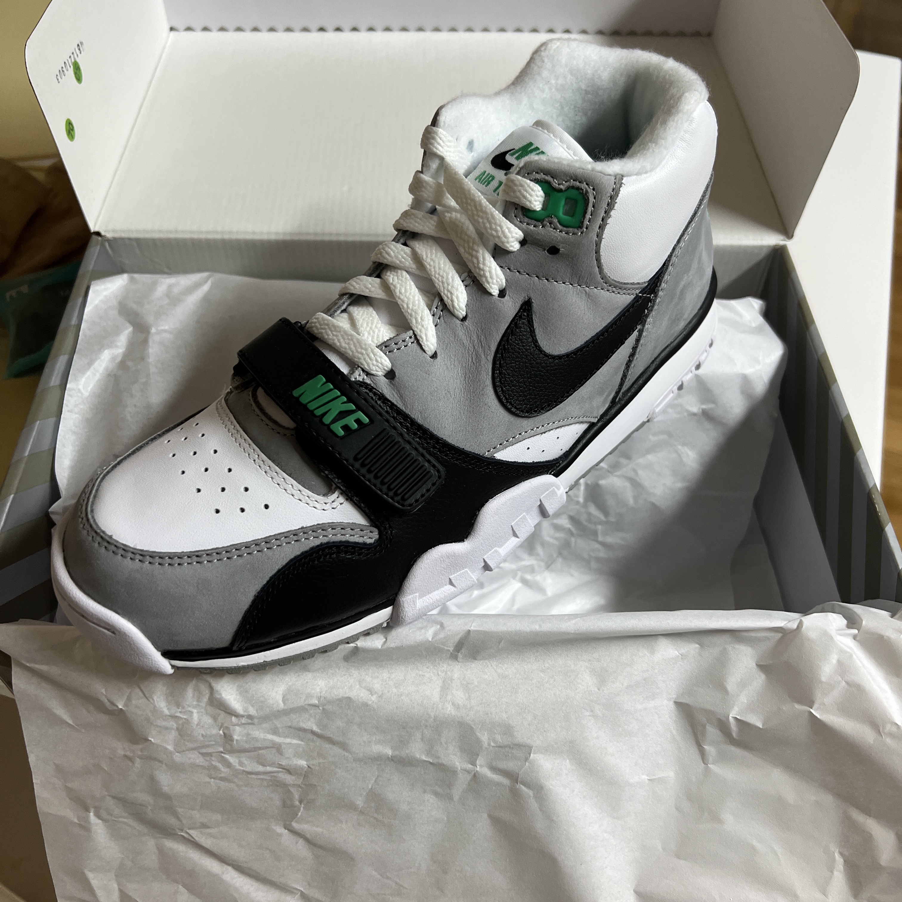Nike Air Trainer 1 Chlorophyll 착용 스타일