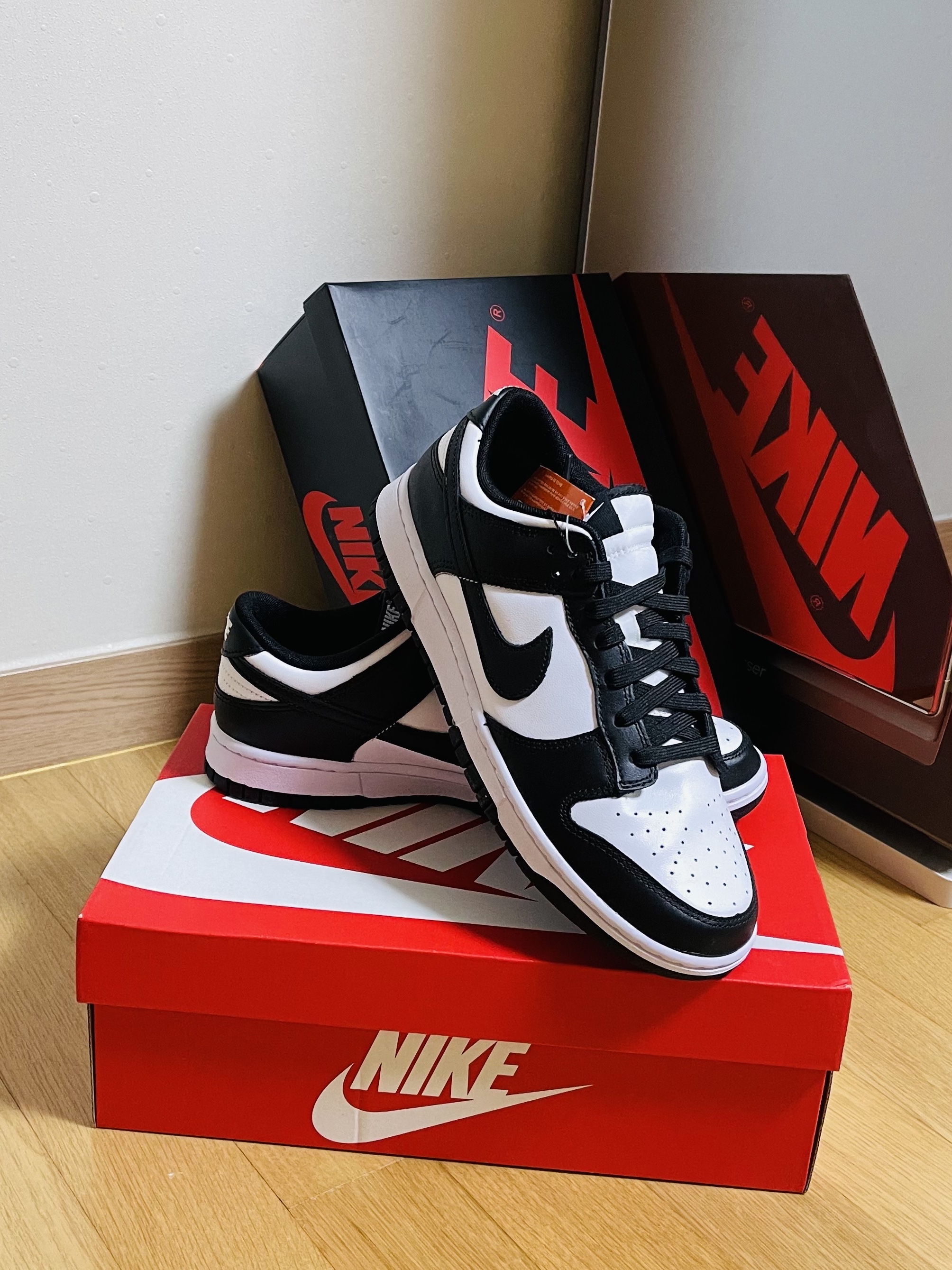 Nike Dunk Low Retro Black, (W) Nike Dunk Low Black 착용 스타일